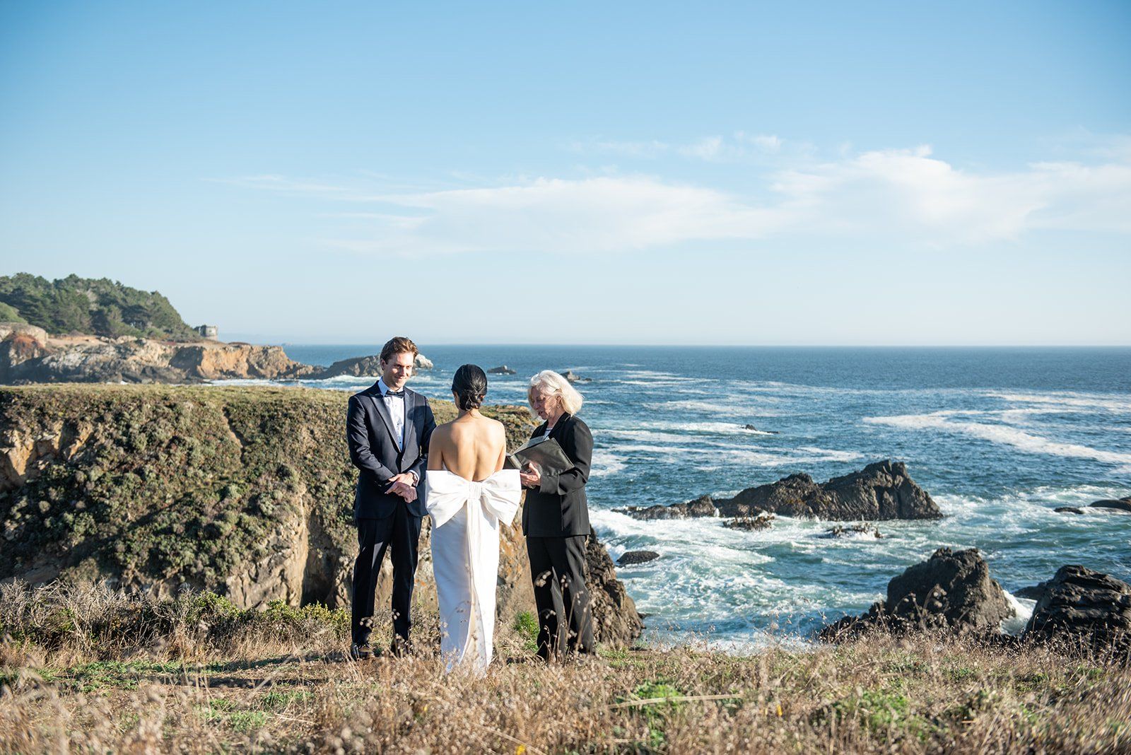 two-person elopement at timber cove resort, A Sonoma Coast Cliff Elopement. Vows on the Cove