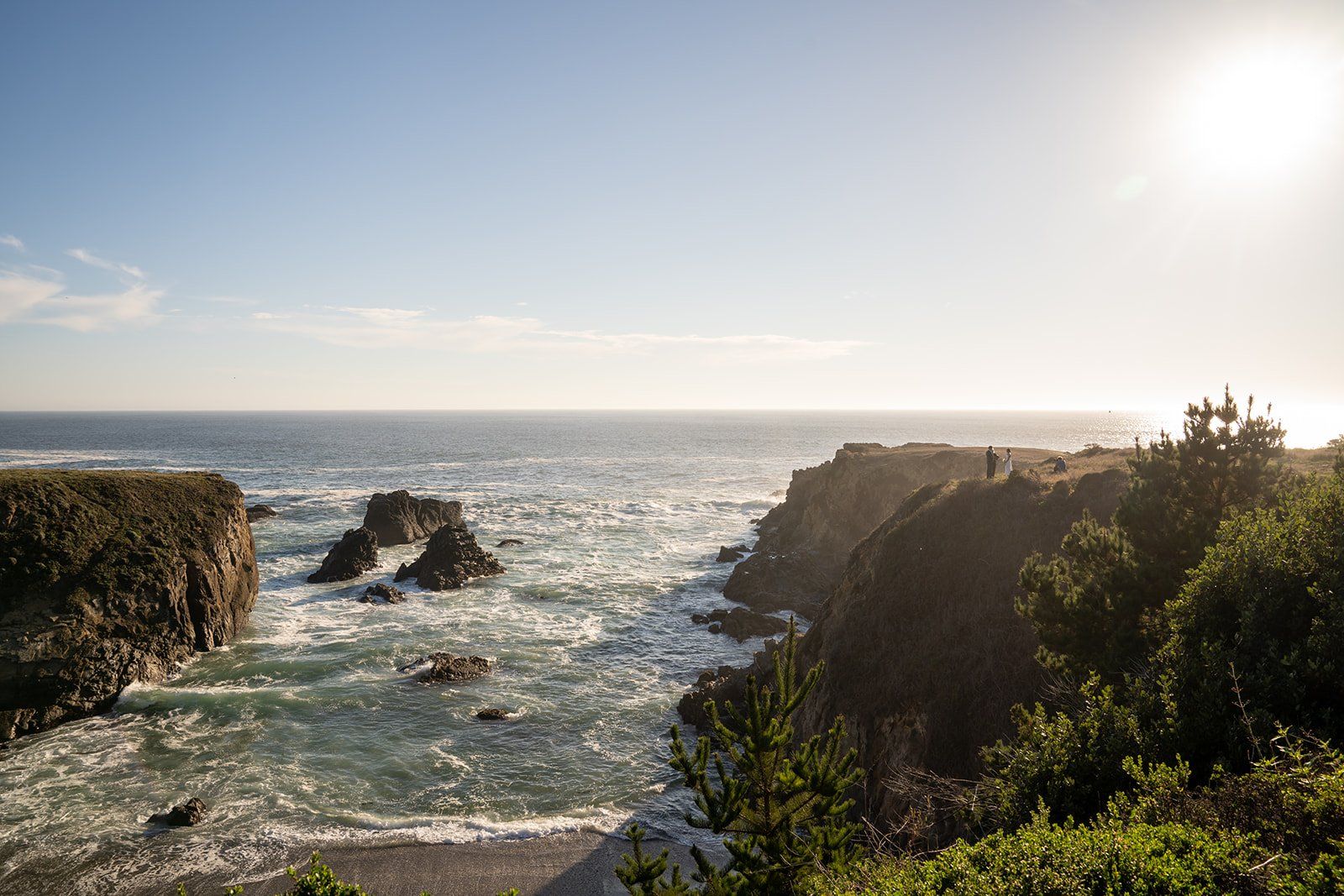 two-person elopement at timber cove resort, The Cliffs and the Coastline After a Timber Cove Elopement