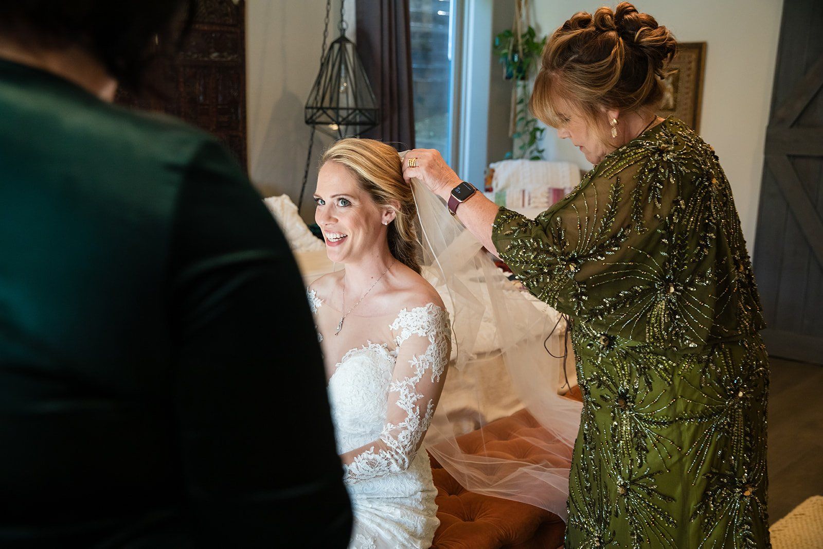spanish villa micro wedding, los angeles, Getting Ready at the Villa
