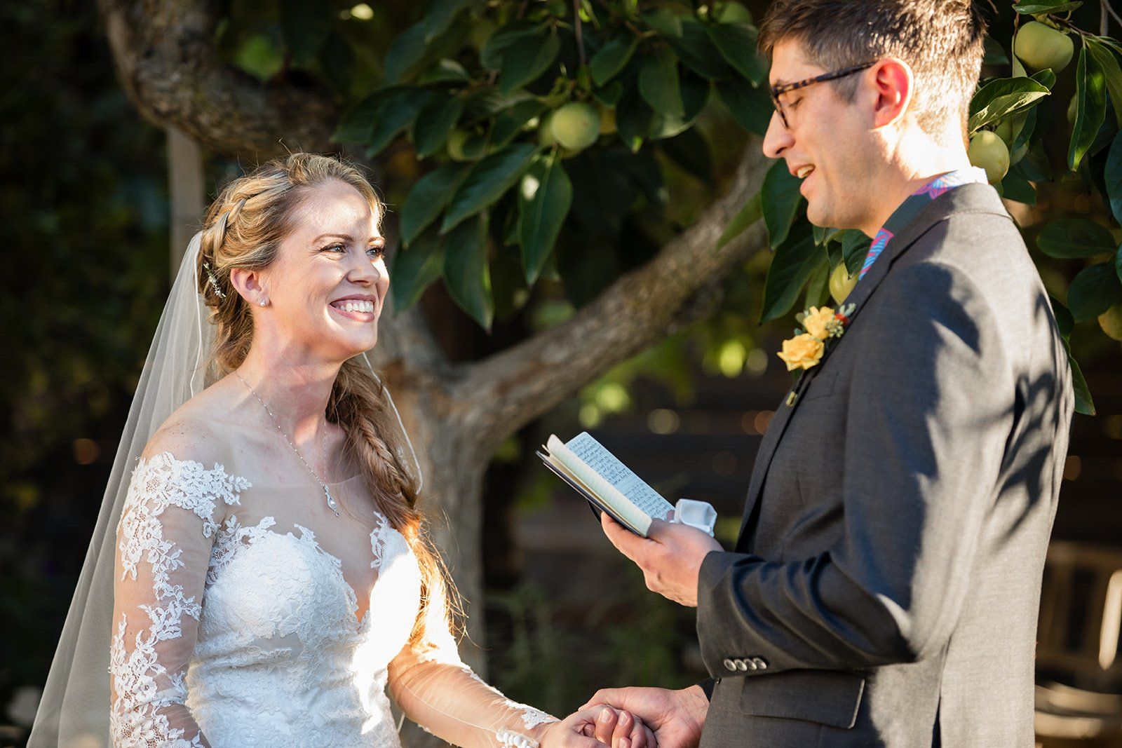 spanish villa micro wedding, los angeles, Married on the Grass, His Sister Officiating