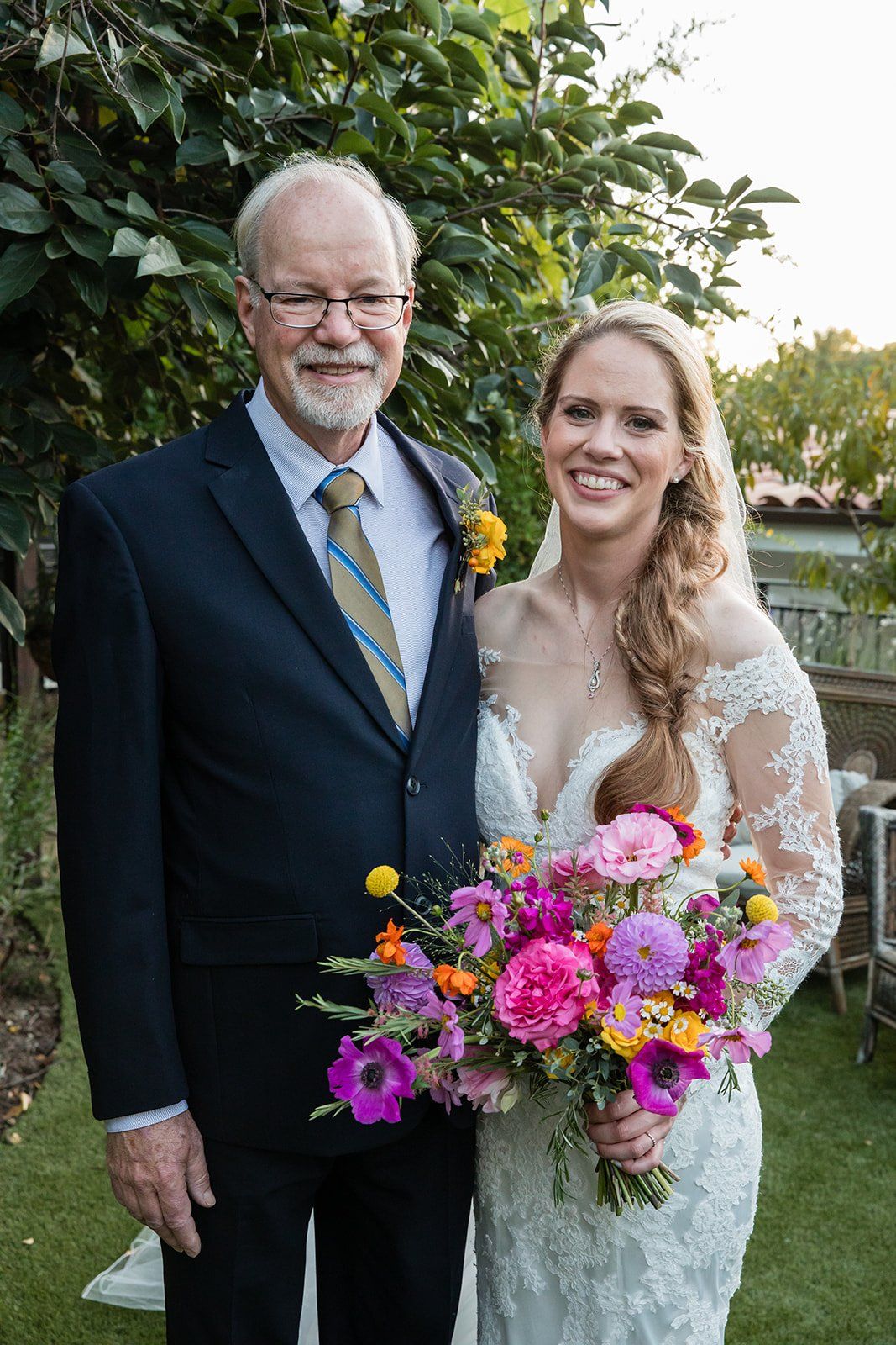 spanish villa micro wedding, los angeles, Family Photos, Then the Two of Them