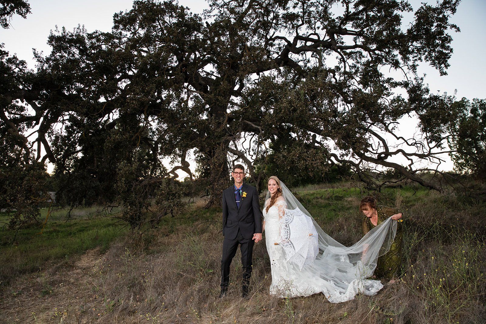 spanish villa micro wedding, los angeles, Family Photos, Then the Two of Them