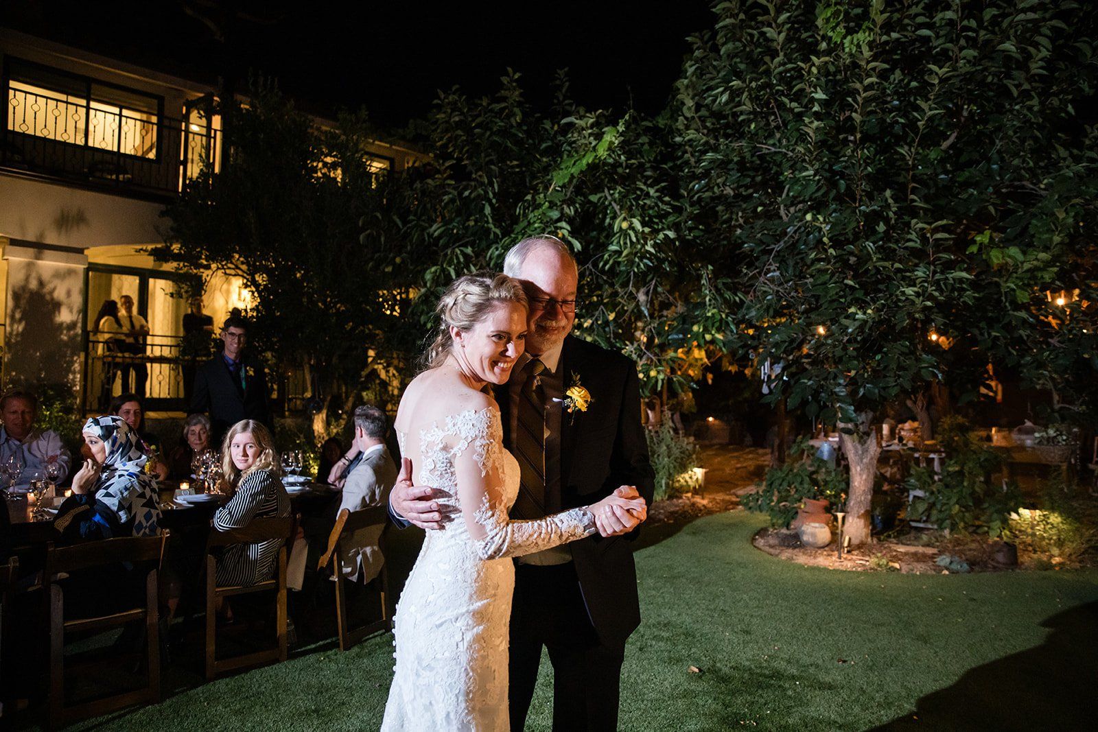 spanish villa micro wedding, los angeles, Family Photos, Then the Two of Them