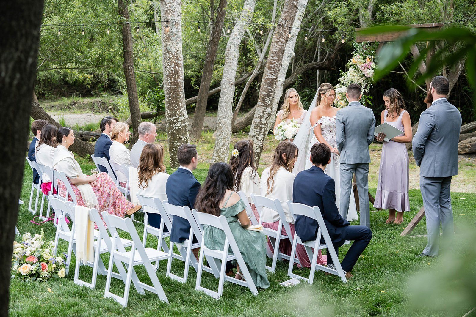 olema house reception micro wedding, point reyes, A Lower Lawn Ceremony, 40-Guest Olema House Wedding