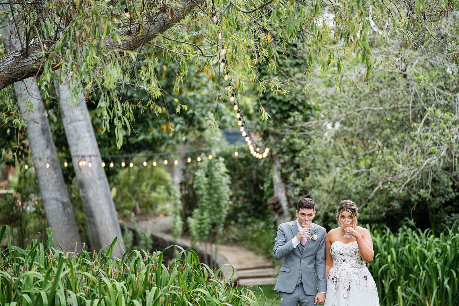 olema house reception micro wedding in point reyes, Cocktails by Olema Creek, a Point Reyes Reception