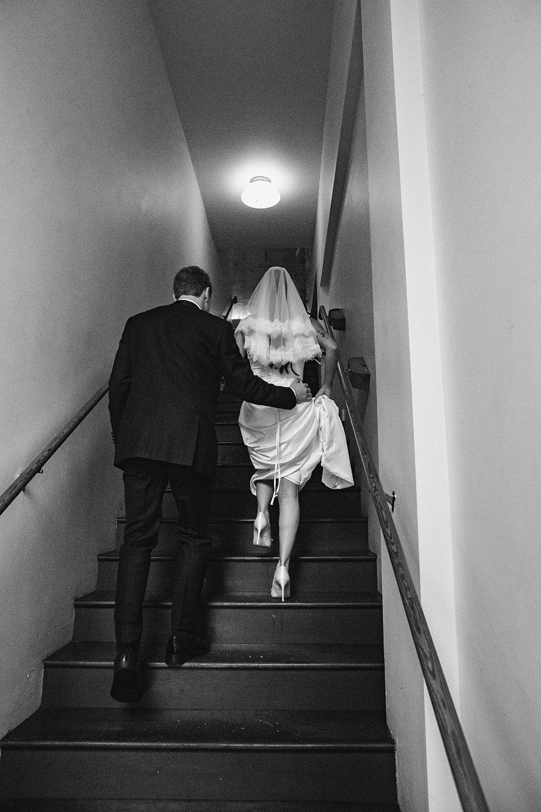 December City Hall micro wedding, A Holiday-Season City Hall Ceremony Under the Dome