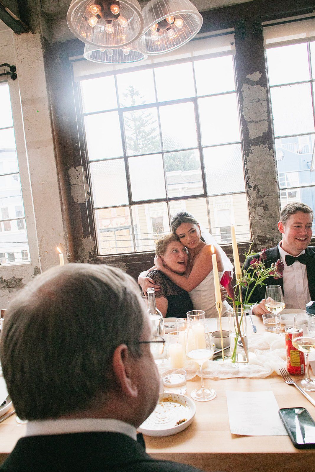 december city hall micro wedding, Dinner Across Town