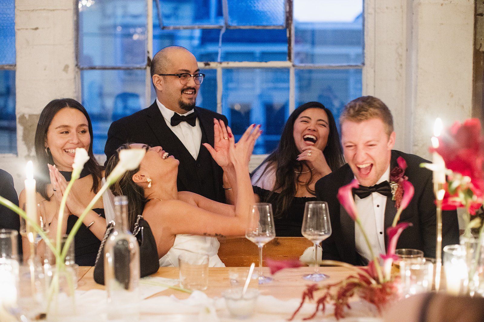 december city hall micro wedding, Dinner Across Town