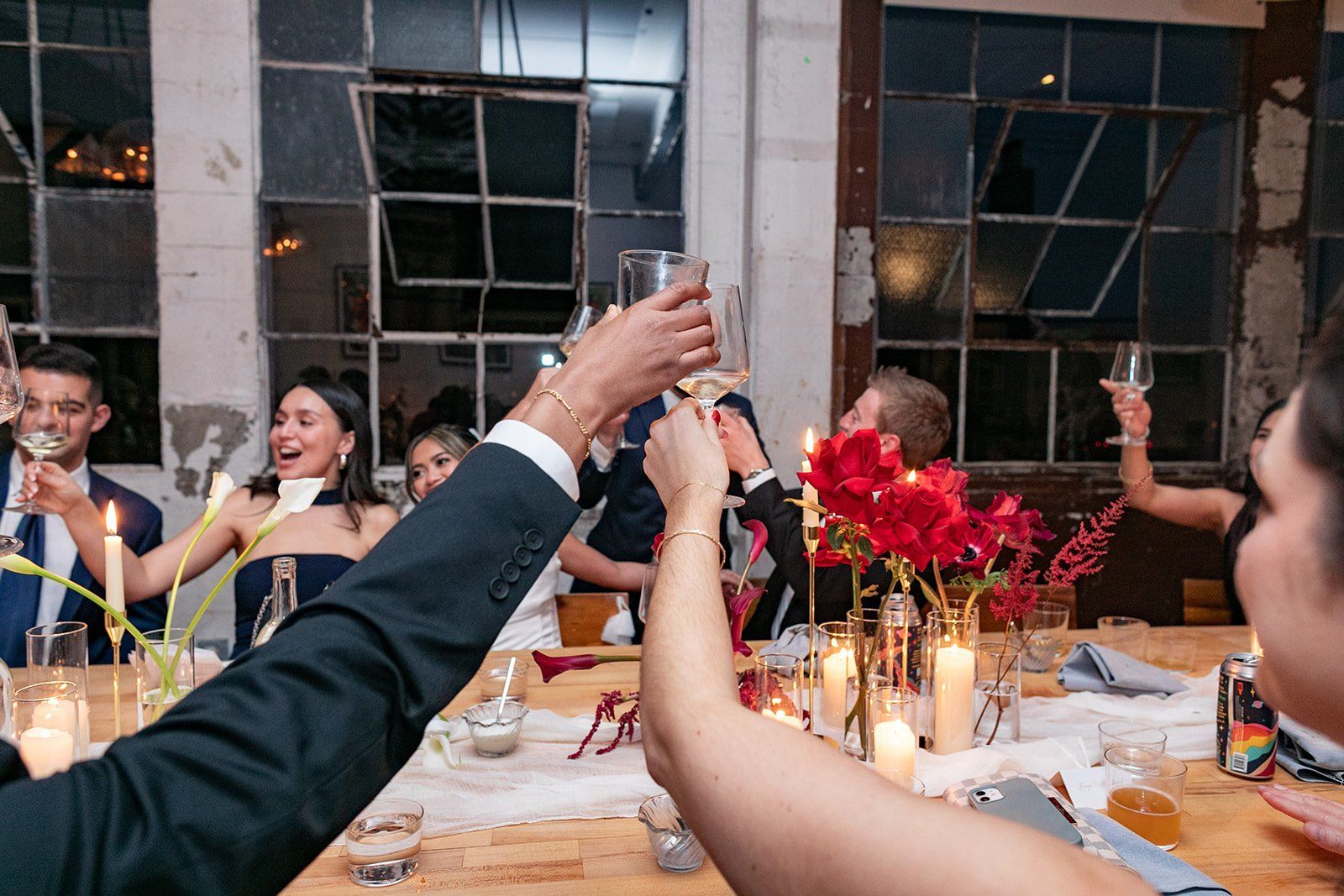 december city hall micro wedding, Dinner Across Town