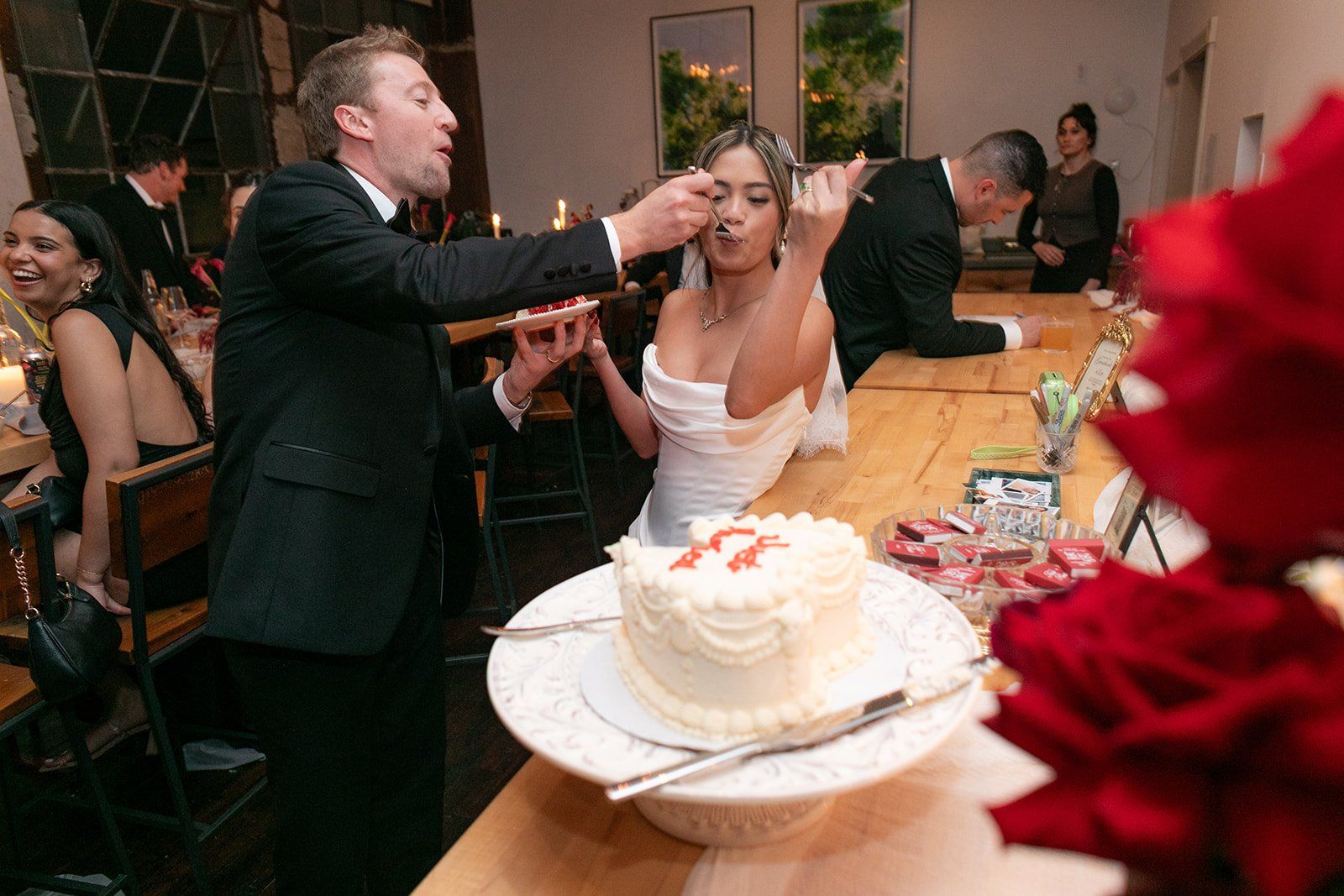 december city hall micro wedding, Dinner Across Town