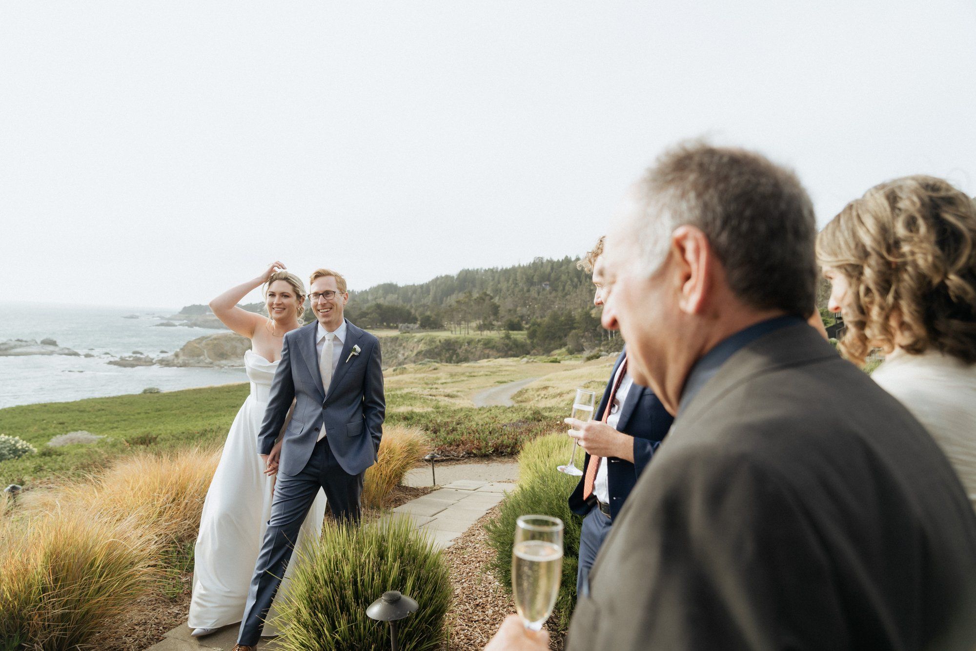 micro wedding on the timber cove bluff (not an elopement), Portraits on the Cliffs. Sonoma Coast Bluff Ceremony