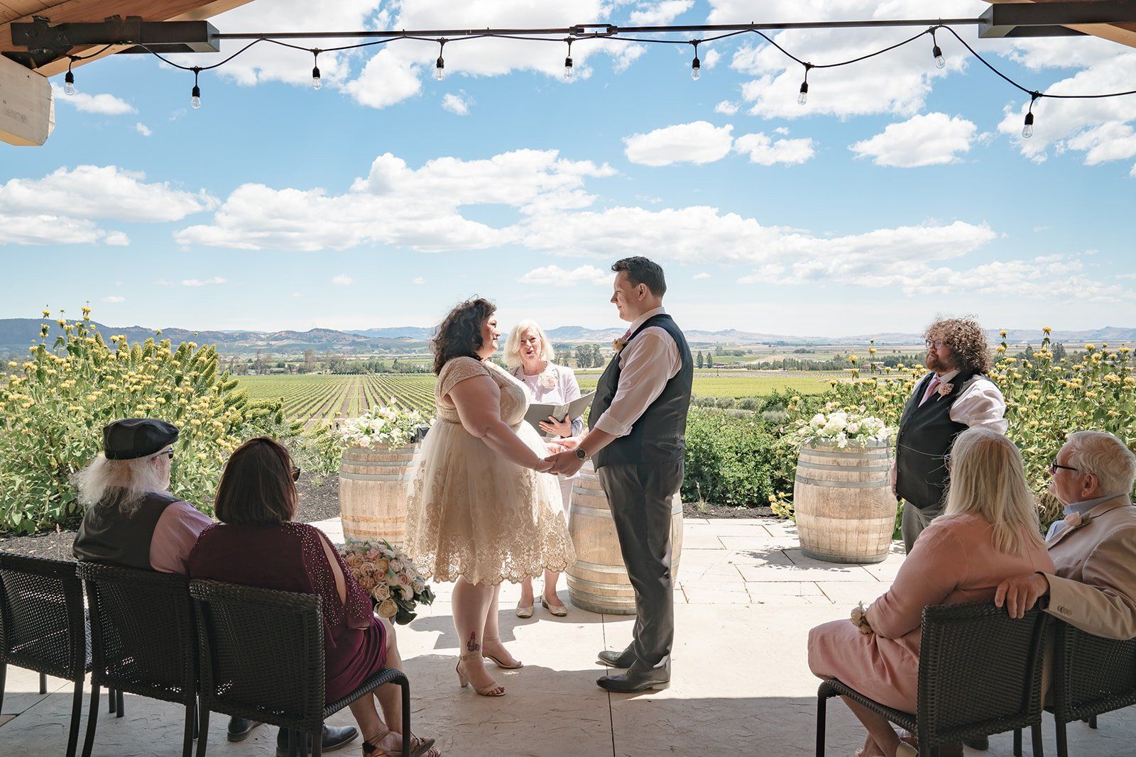 livestreamed vineyard wedding at gloria ferrer, The Livestreamed Vineyard Wedding at Gloria Ferrer