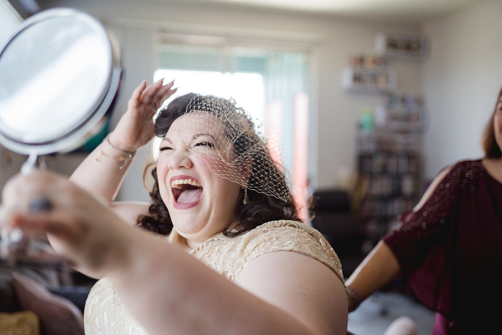 livestreamed vineyard wedding at gloria ferrer sonoma, Getting Ready at the Sonoma Vineyard