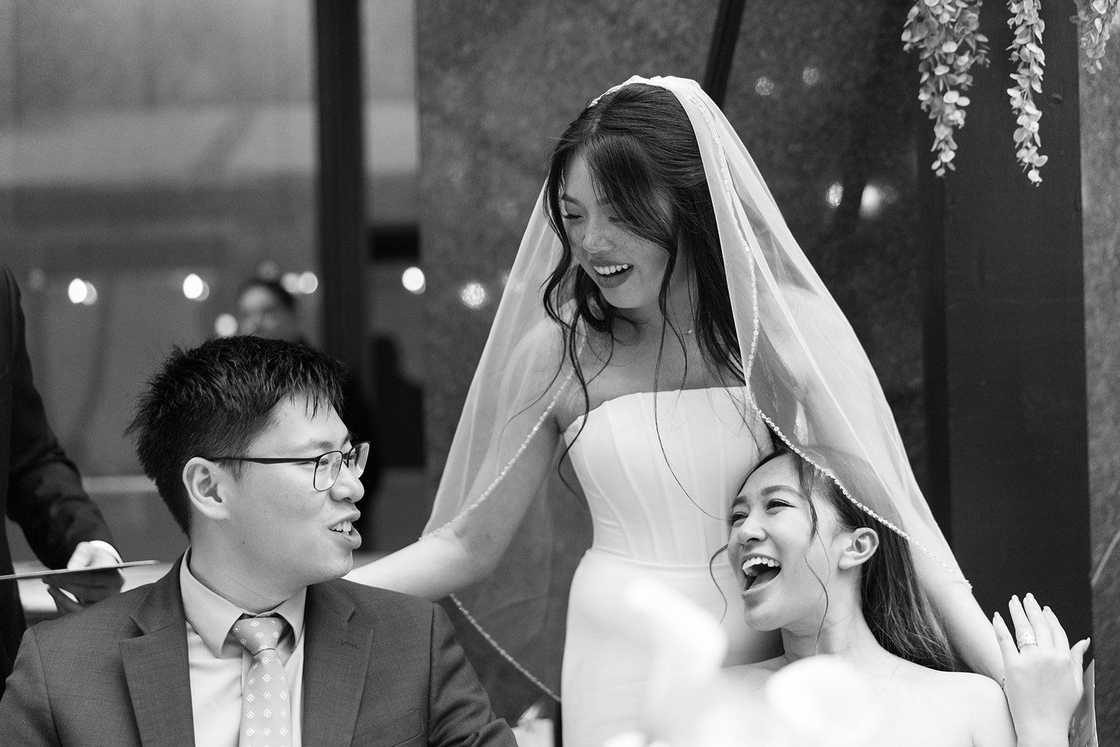 mayor's balcony wedding, 32 guests, One Long Table at Vault Garden