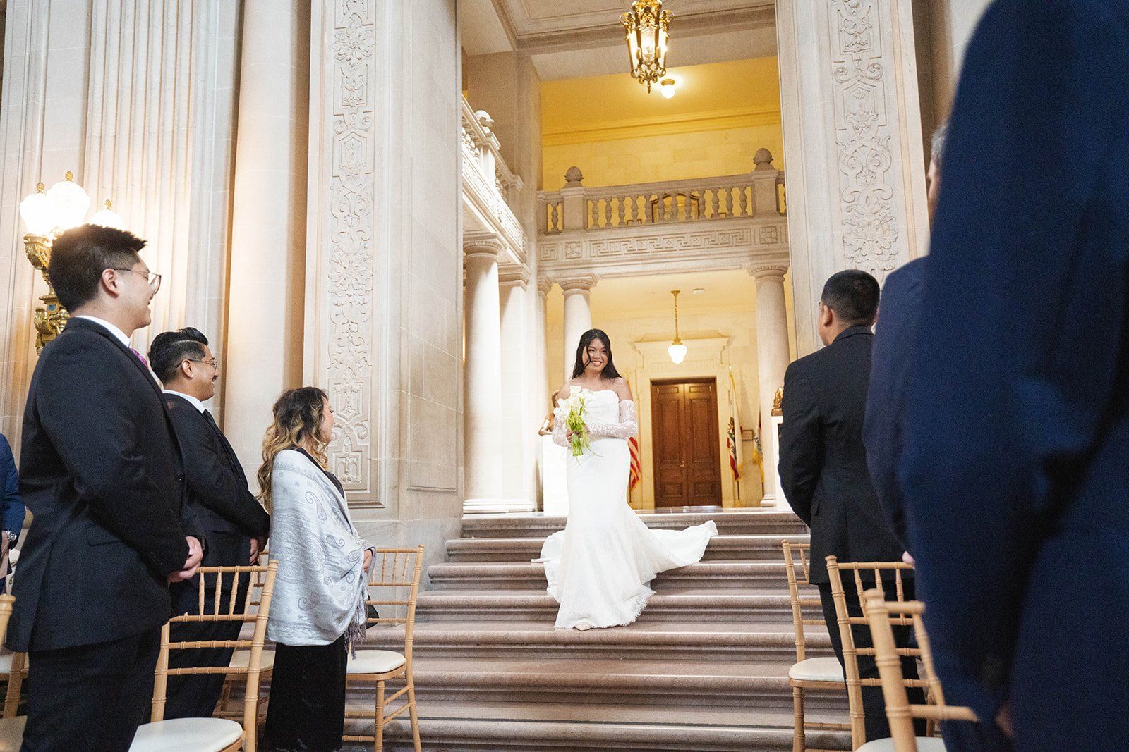 Mayor's Balcony wedding, Vows on the Mayor's Balcony