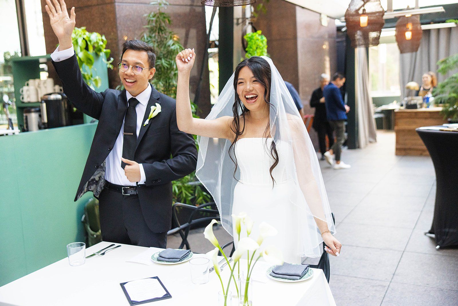 mayor's balcony wedding, 32 guests, Portraits Through City Hall