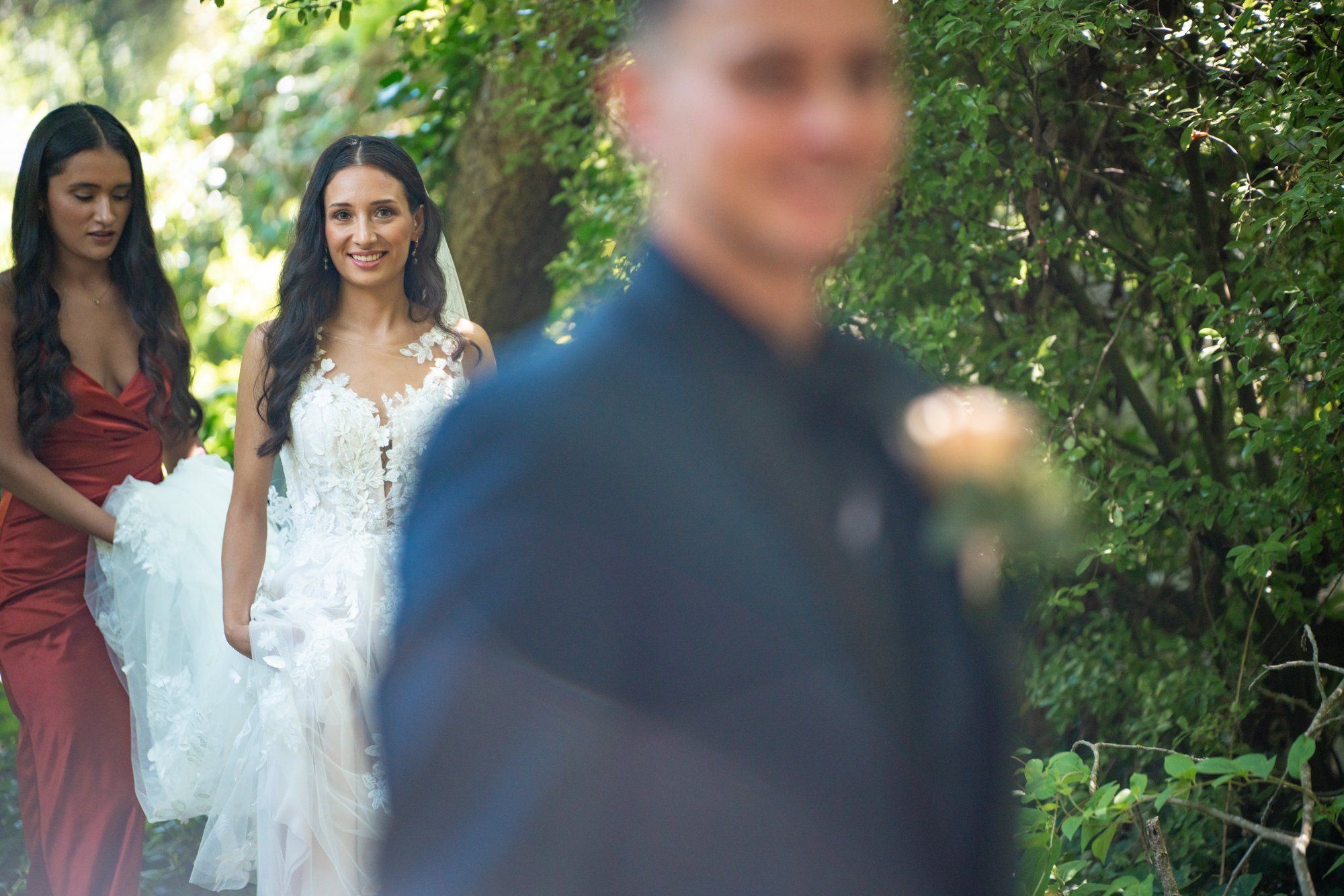 full weekend at sand rock farm — guests on-site (37, arch, DJ), Vows in the Redwood Grove, a Lodging-on-Property Celebration