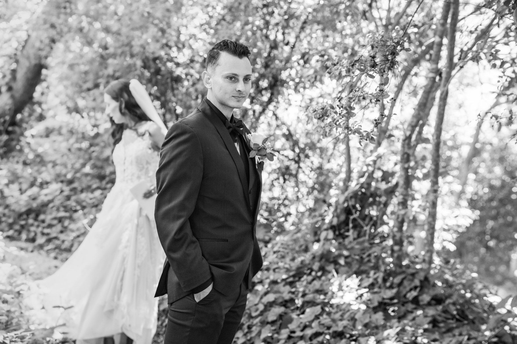 full weekend at sand rock farm — guests on-site (37, arch, DJ), Vows in the Redwood Grove, a Lodging-on-Property Celebration
