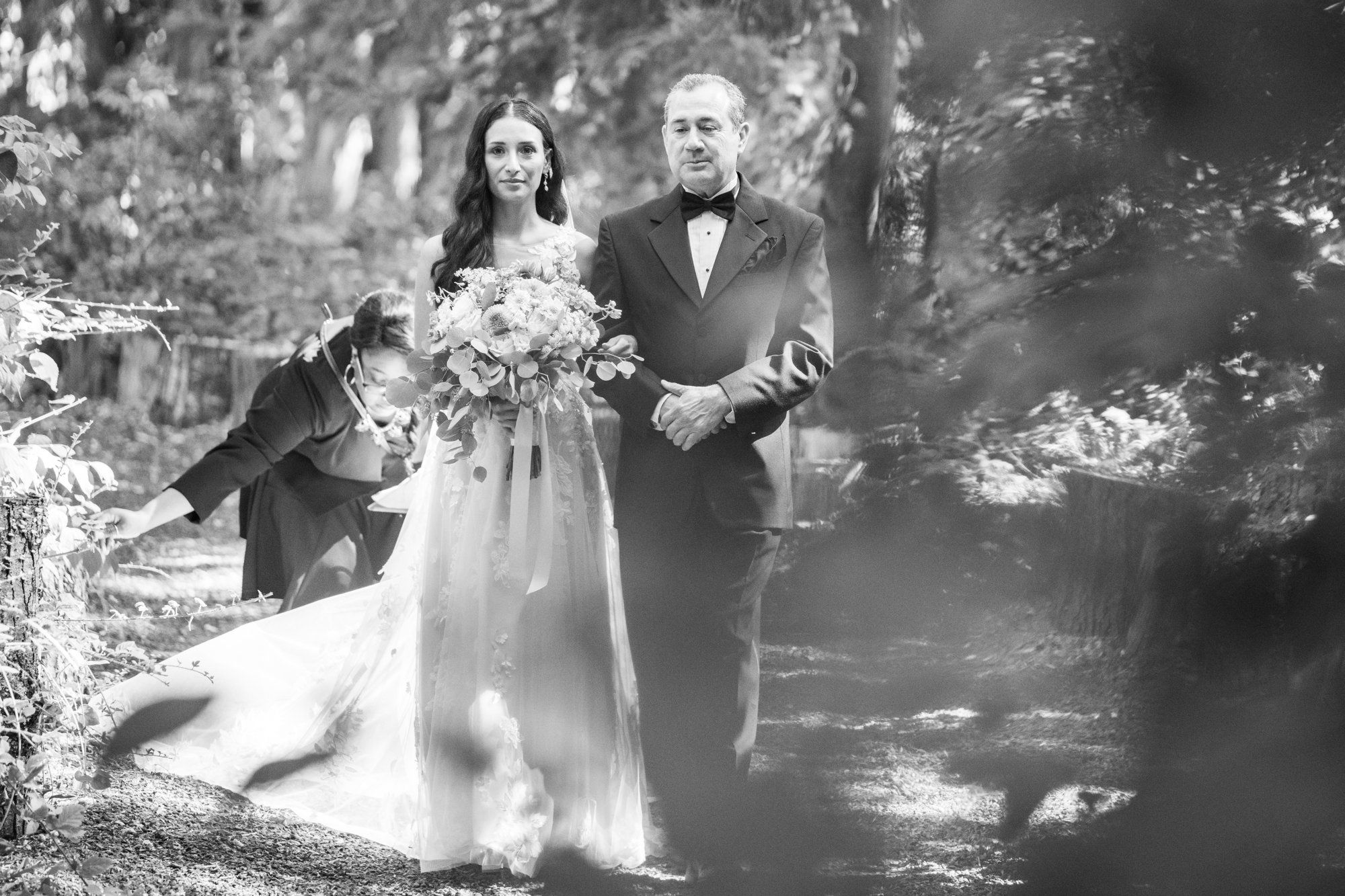 full weekend at sand rock farm — guests on-site (37, arch, DJ), Vows in the Redwood Grove, a Lodging-on-Property Celebration