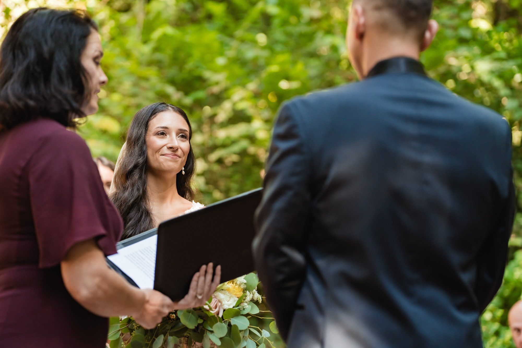full weekend at sand rock farm — guests on-site (37, arch, DJ), Vows in the Redwood Grove, a Lodging-on-Property Celebration