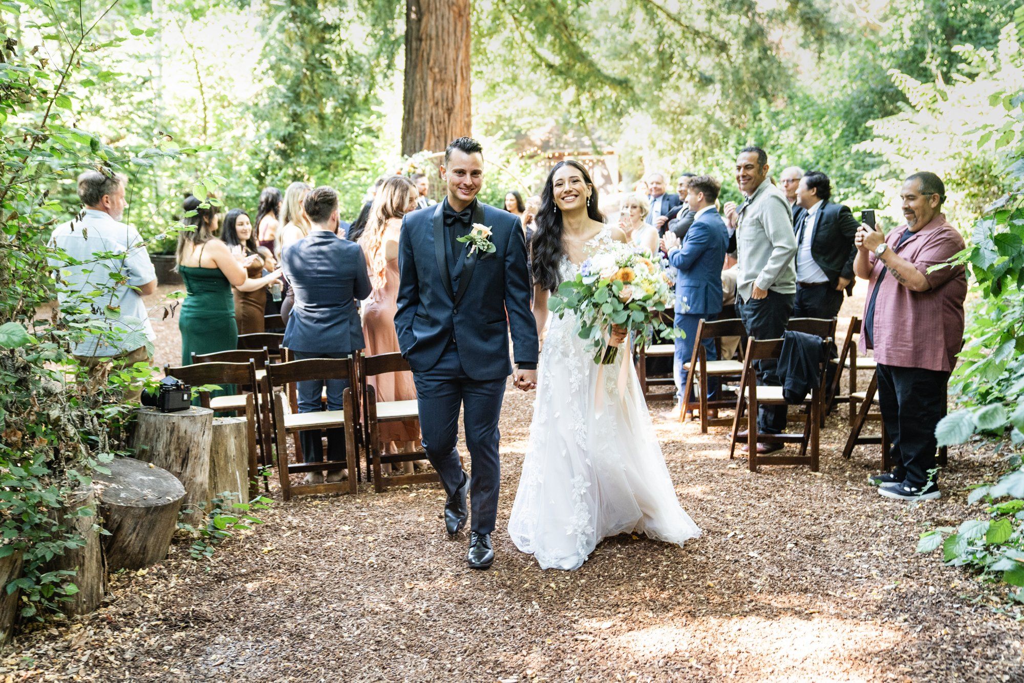 A full weekend at Sand Rock Farm, Vows in the Redwood Grove at Sand Rock Farm
