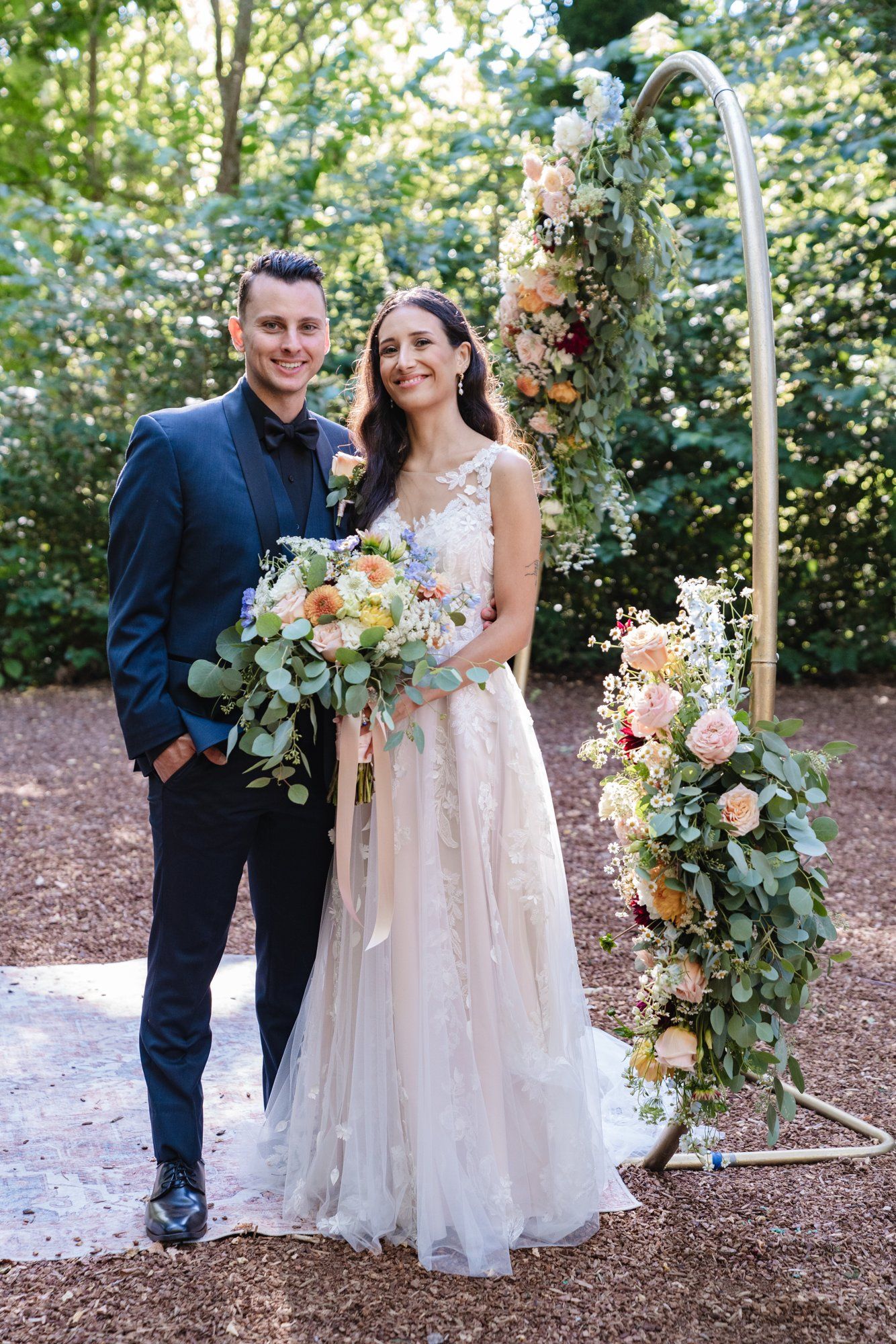 full weekend at sand rock farm — guests on-site (37, arch, DJ), Vows in the Redwood Grove, a Lodging-on-Property Celebration