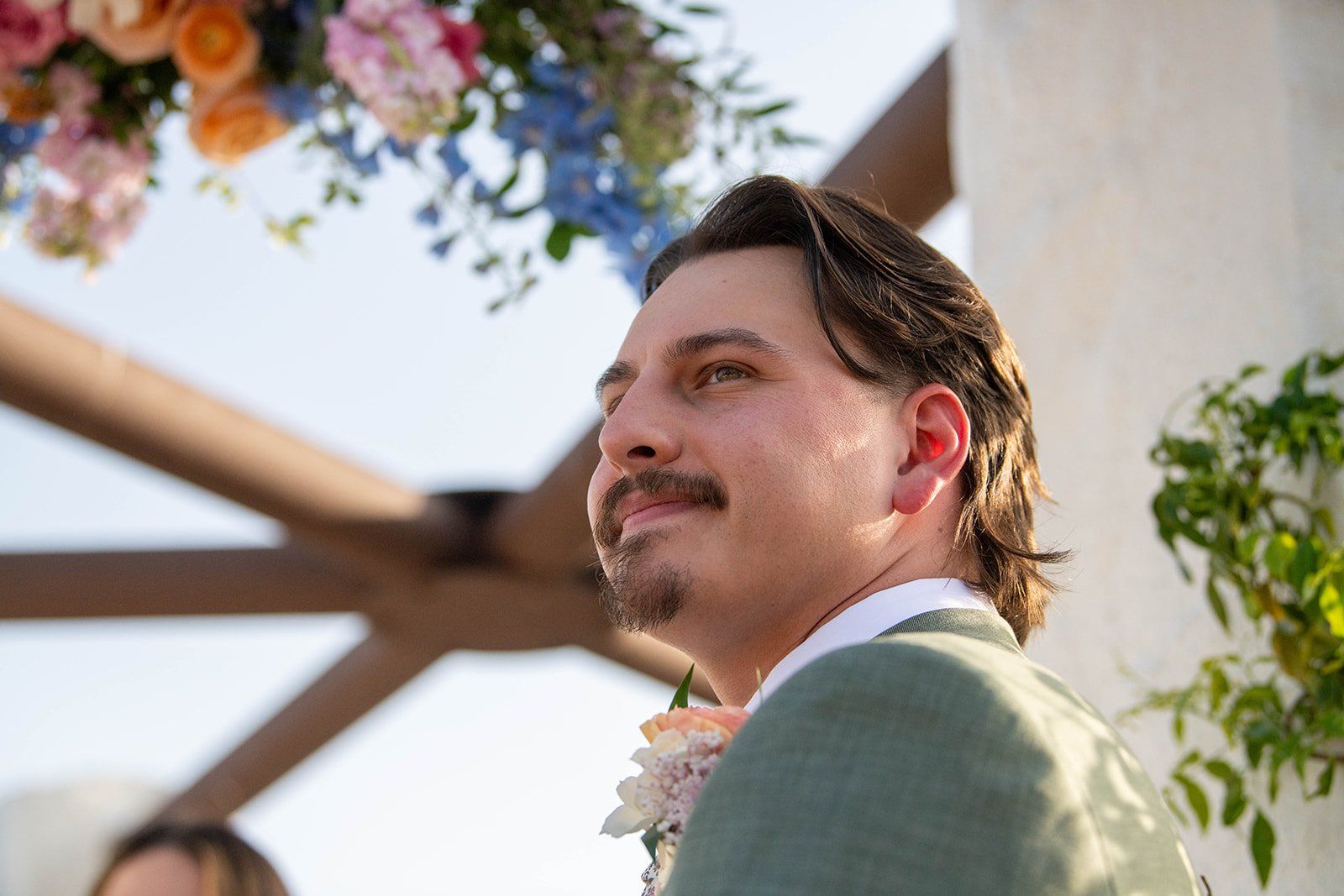 dana point gazebo coastal elopement, The Ceremony at the Gazebo