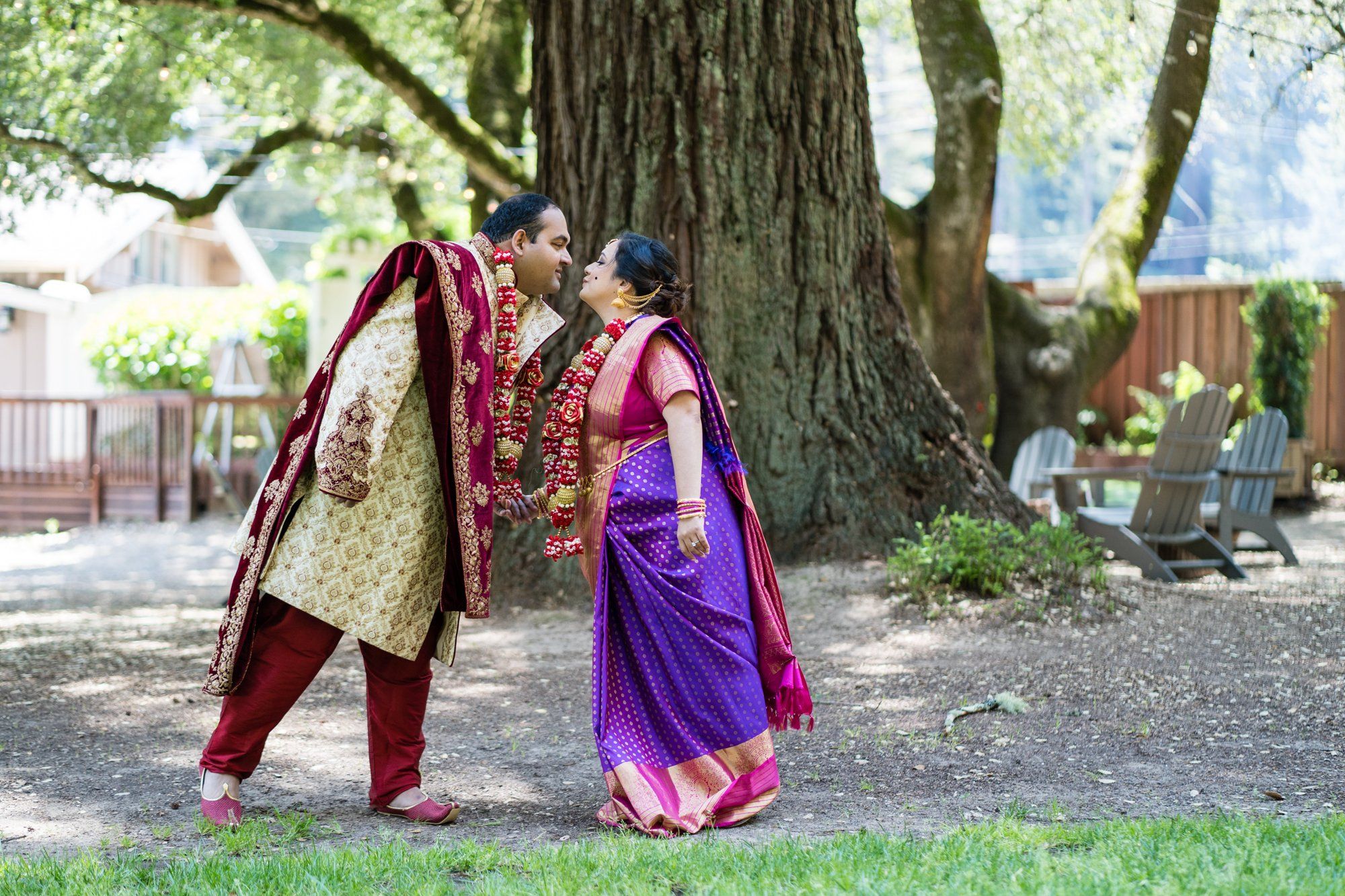 indian-american micro wedding in palo alto, Two Ceremonies at The Mountain Terrace, Woodside