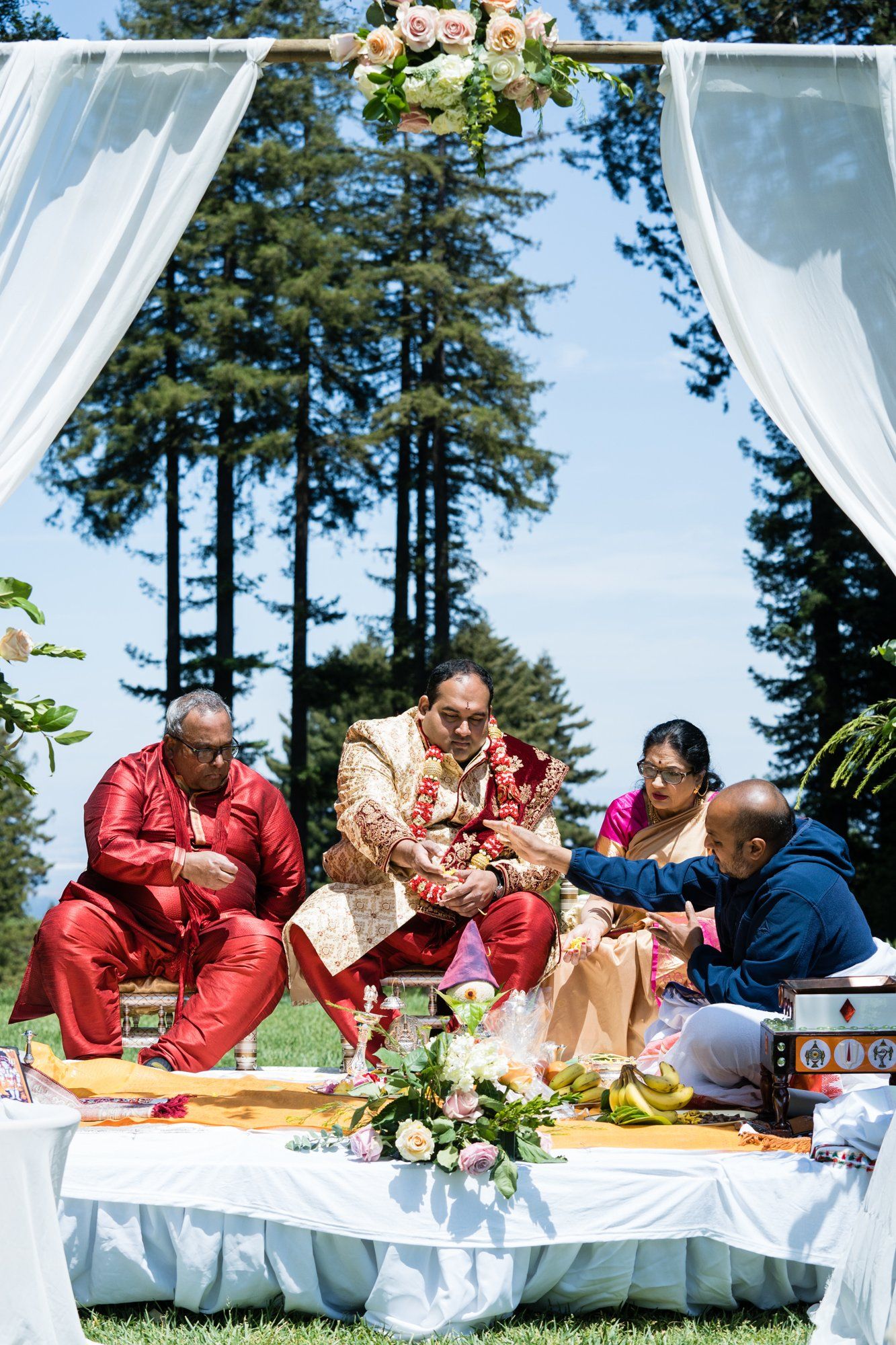 indian-american micro wedding in palo alto, Two Ceremonies at The Mountain Terrace, Woodside