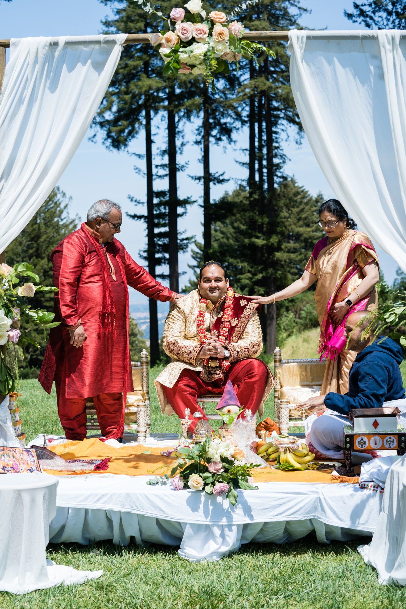 indian-american micro wedding in palo alto, Two Ceremonies at The Mountain Terrace, Woodside