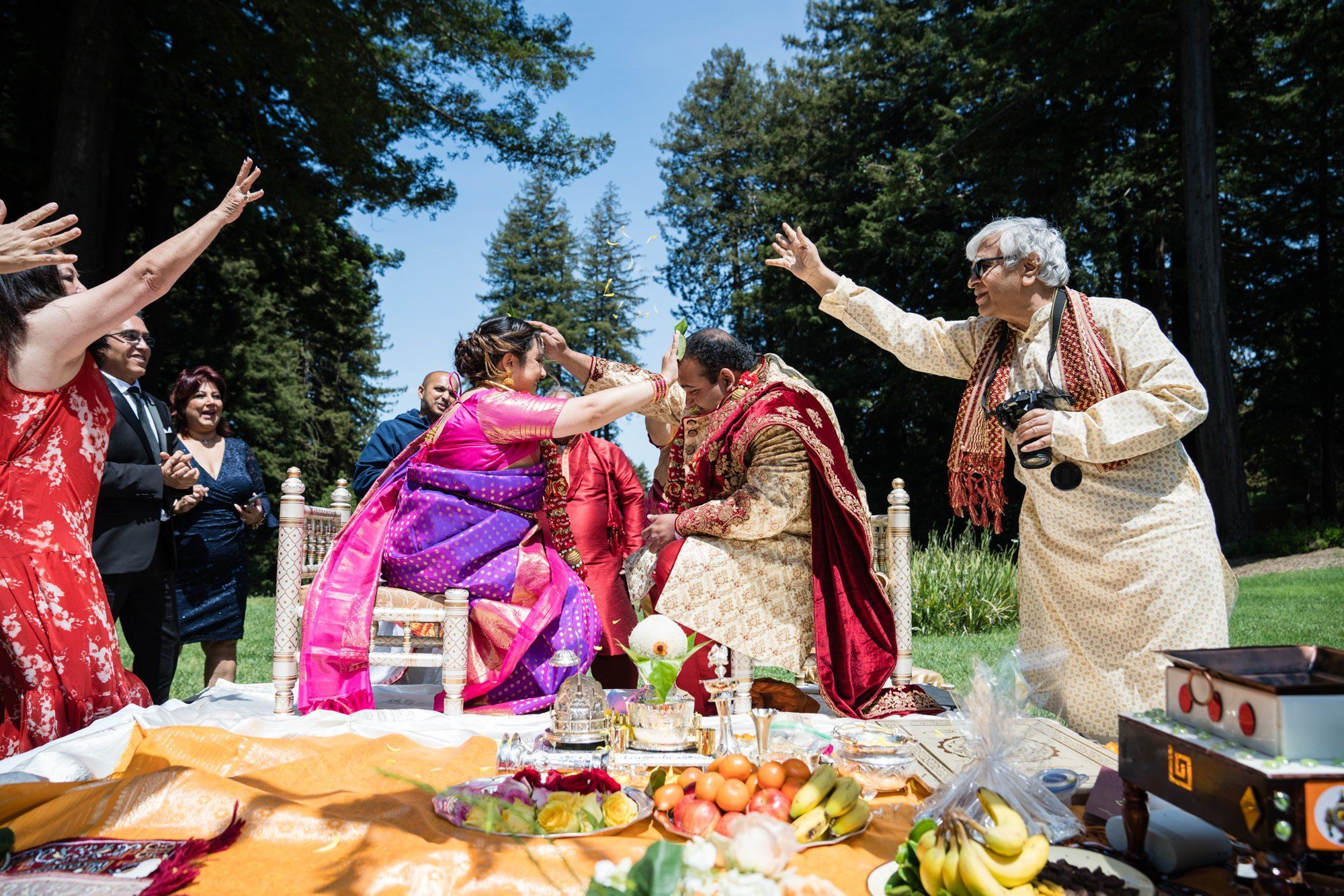 indian-american micro wedding in palo alto, Two Ceremonies at The Mountain Terrace, Woodside