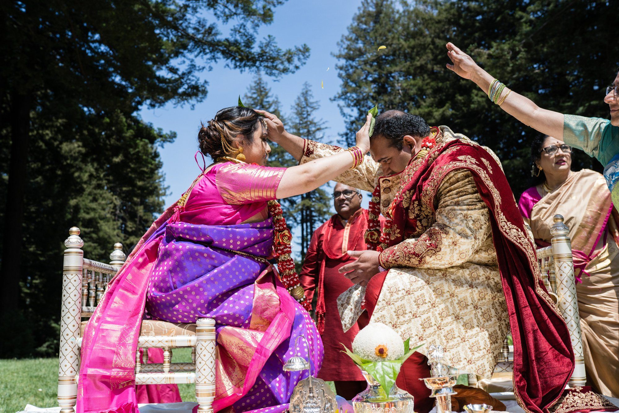 indian-american micro wedding palo alto, Two Ceremonies at The Mountain Terrace, Woodside