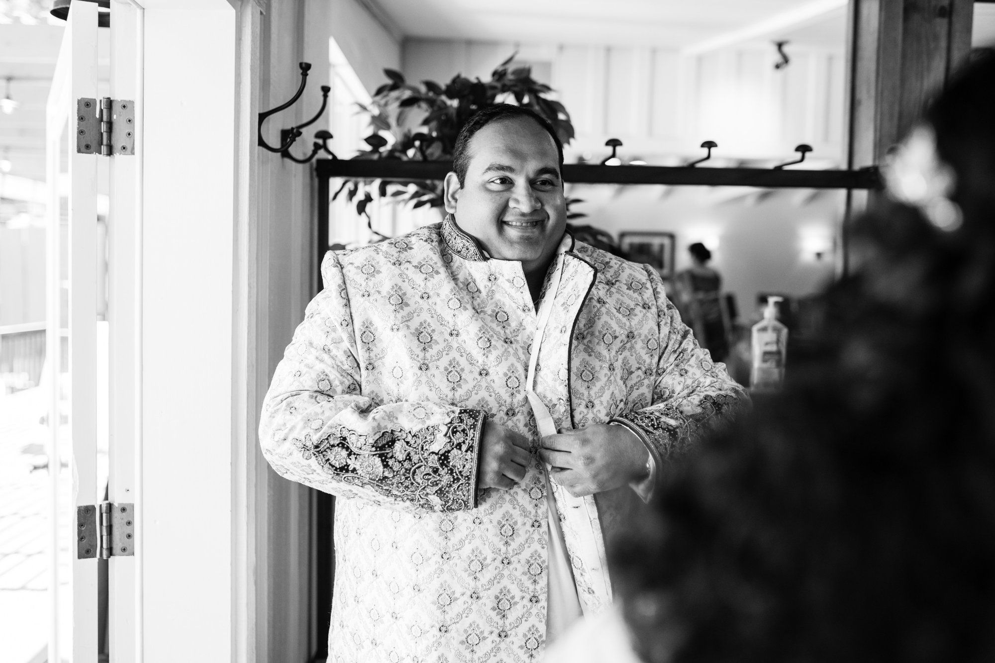 indian-american micro wedding in palo alto, Getting Ready at The Mountain Terrace