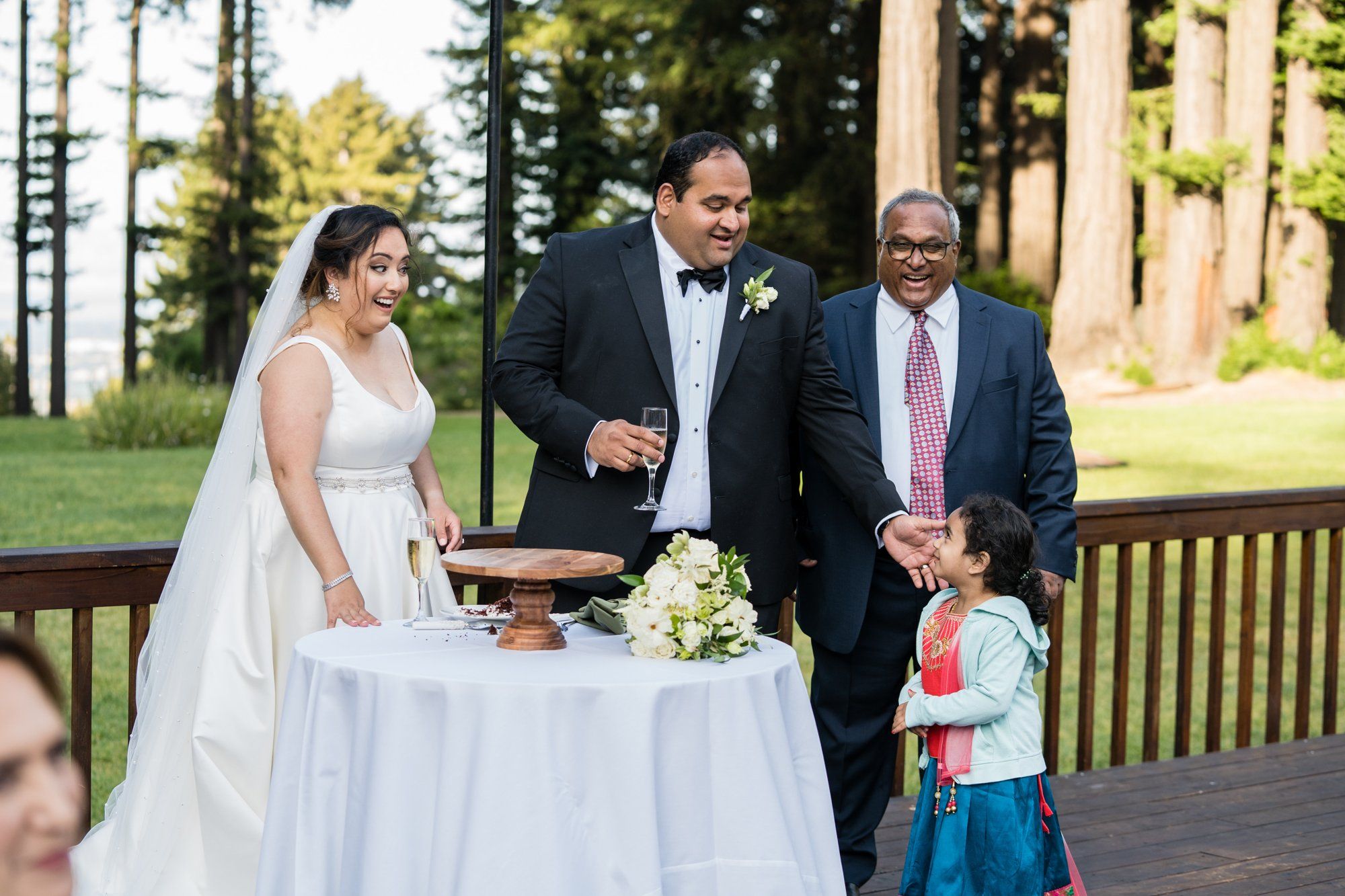 indian-american micro wedding palo alto, Family Photos in the Redwoods