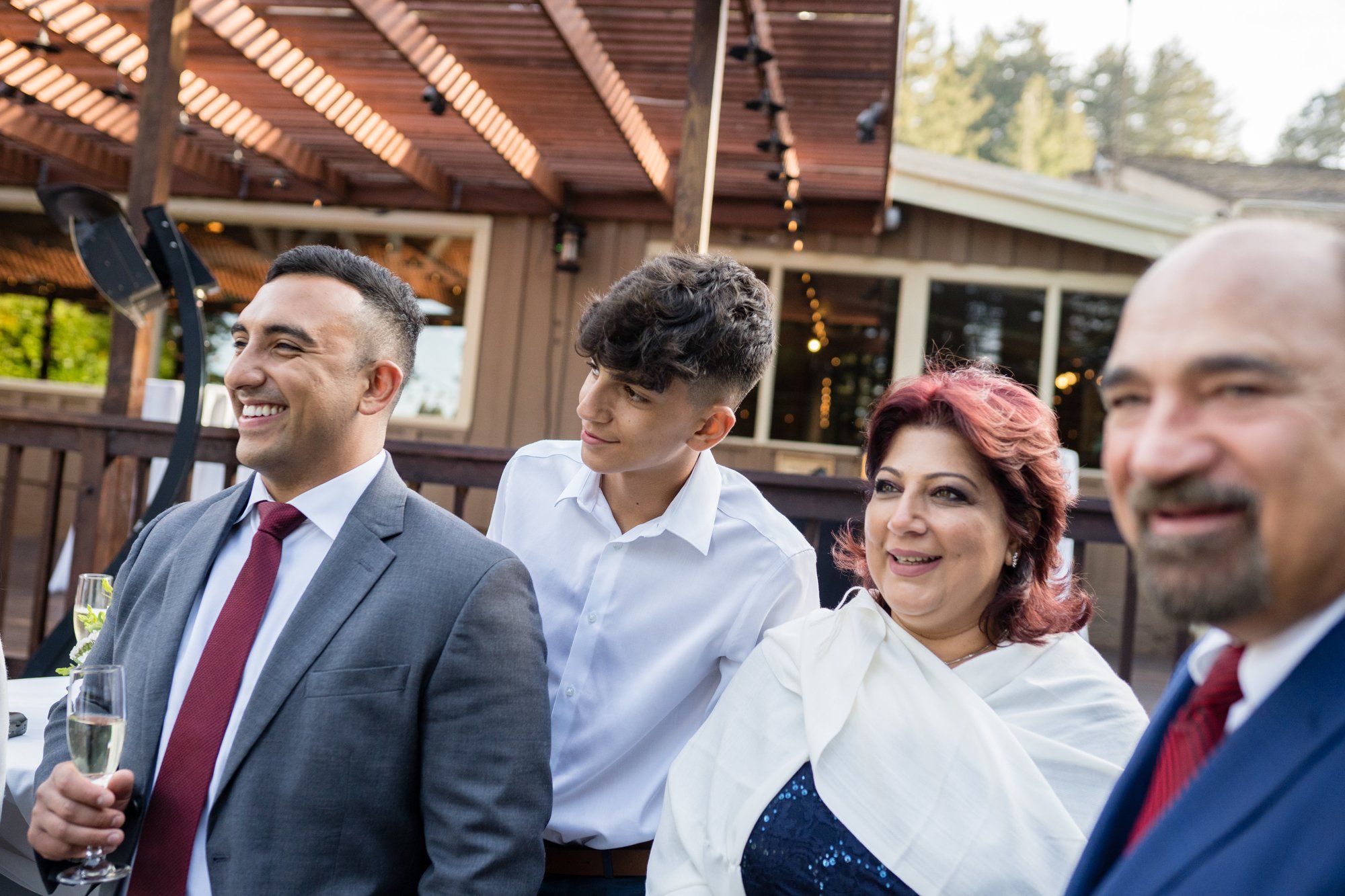 indian-american micro wedding palo alto, Family Photos in the Redwoods