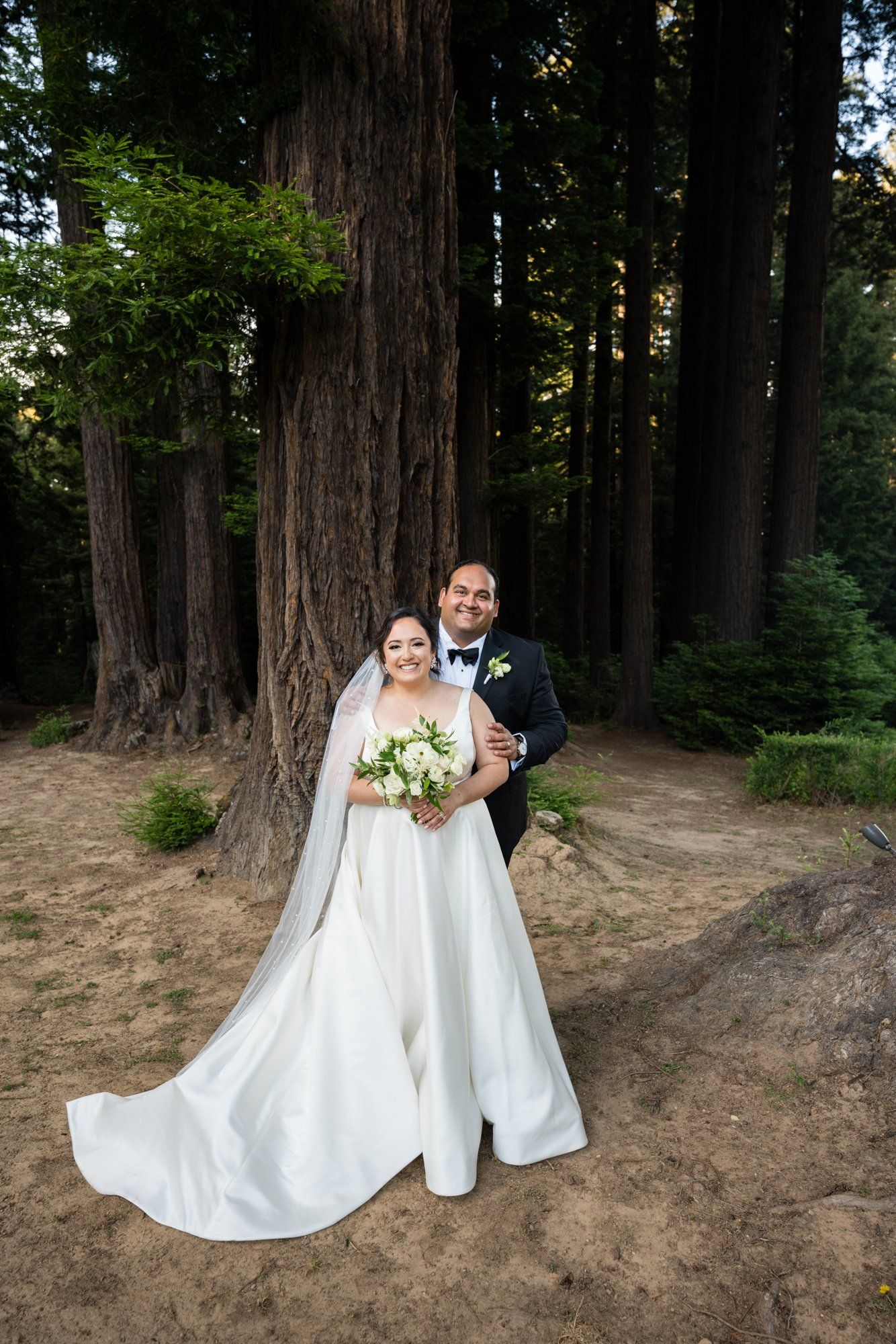 indian-american micro wedding palo alto, Family Photos in the Redwoods