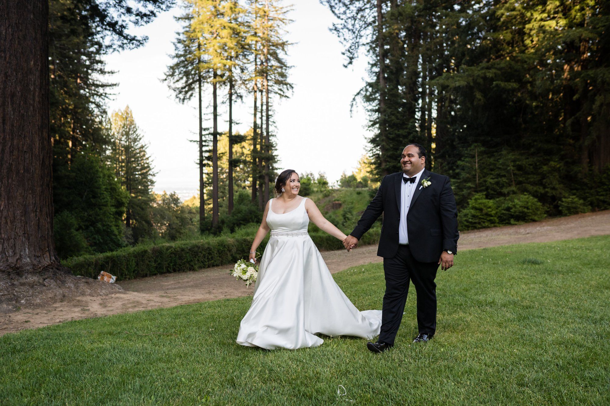 indian-american micro wedding palo alto, Family Photos in the Redwoods