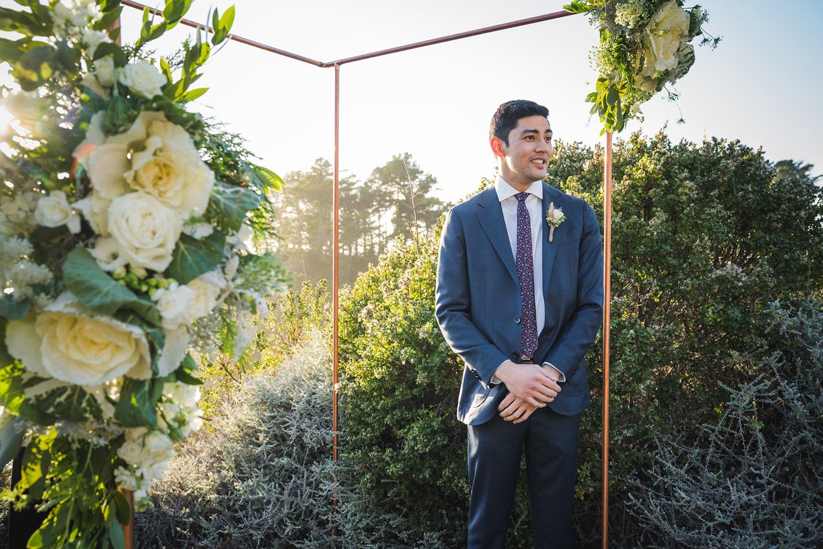 luxury lodge elopement, carmel valley, Portraits Around the Bernardus Lodge Grounds