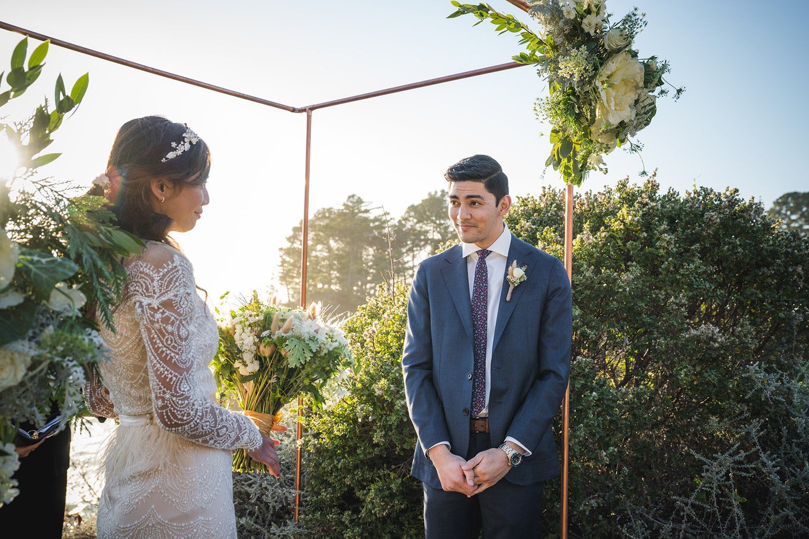 harbor house inn elopement on the mendocino coast, Vows on the Bluff Above the Pacific