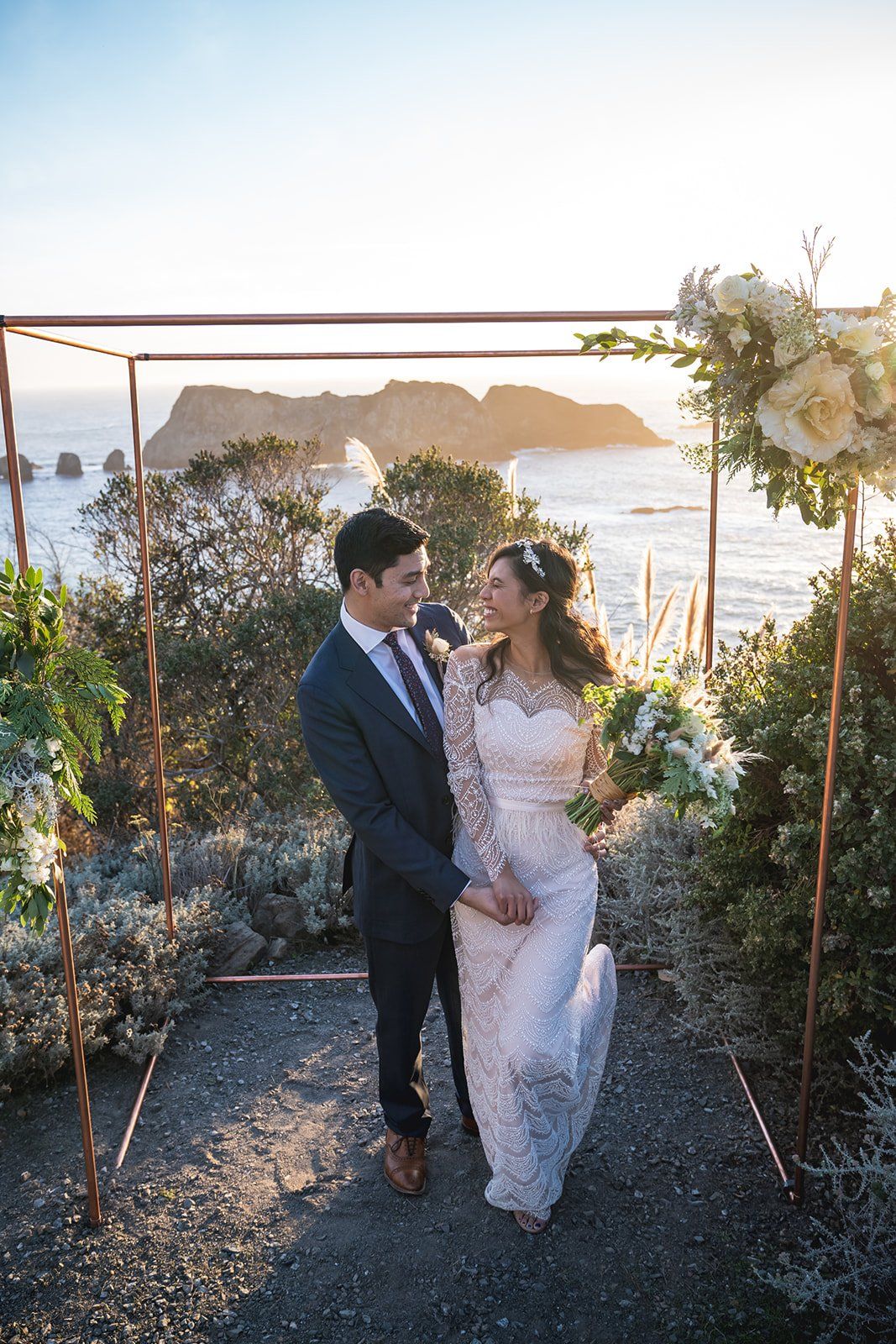 luxury lodge elopement, carmel valley, Portraits Around the Bernardus Lodge Grounds