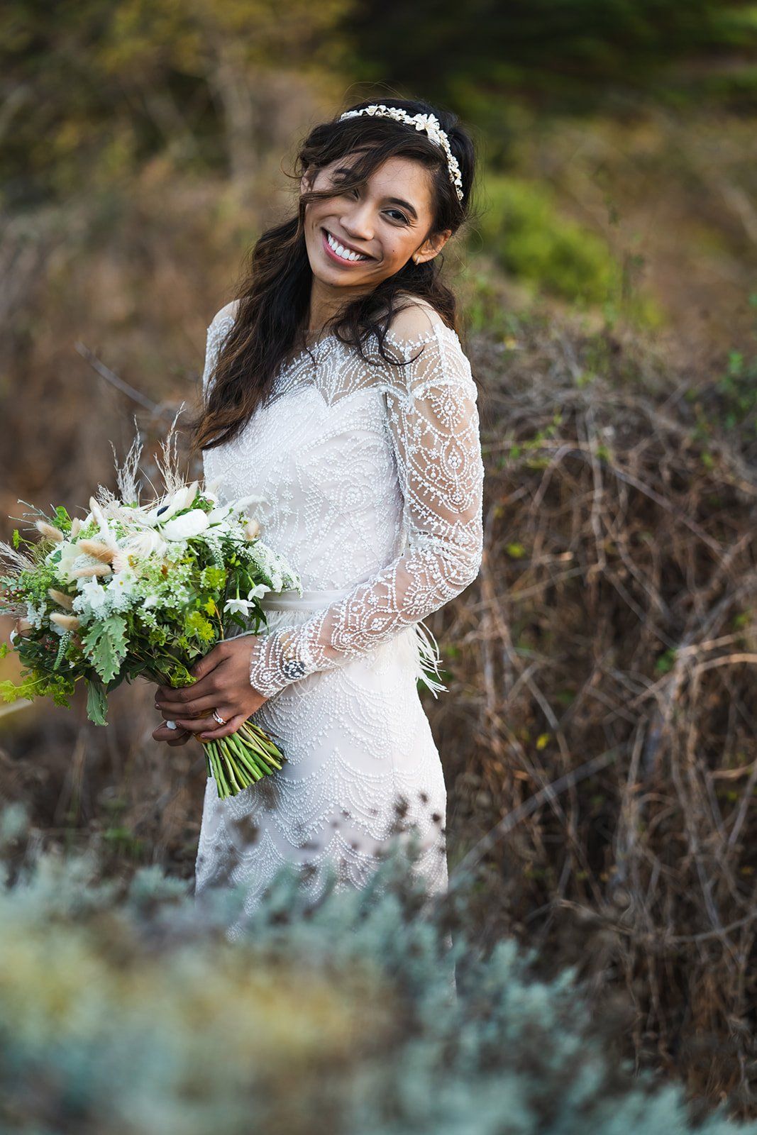 luxury lodge elopement, carmel valley, Portraits Around the Bernardus Lodge Grounds