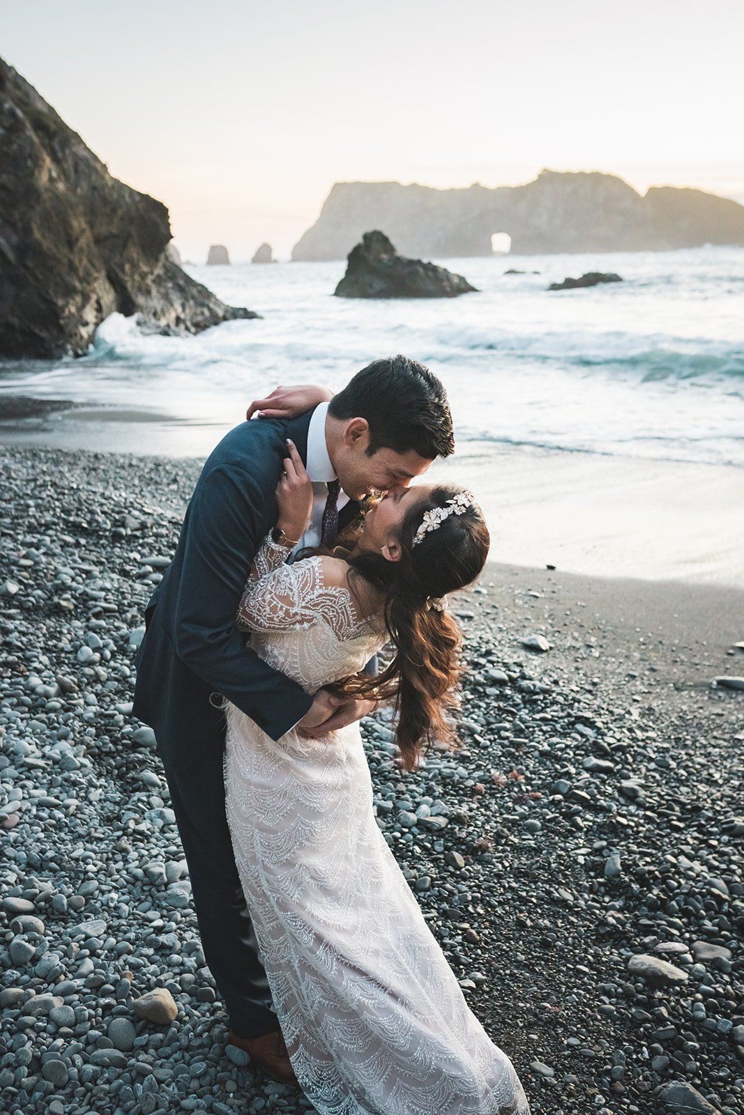 harbor house inn elopement on the mendocino coast, Portraits Along the Coast