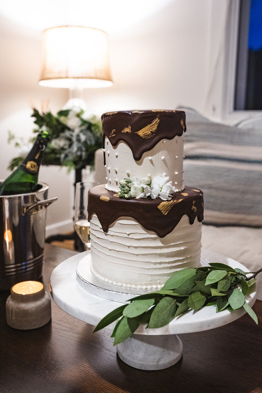 luxury lodge elopement, carmel valley, Champagne, Cheese, and a Long Dinner at the Lodge