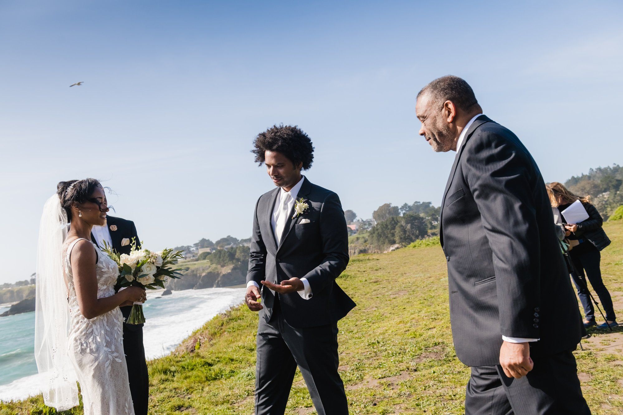 oceanfront overlook ceremony, mendocino, Married on the Mendocino Bay Overlook