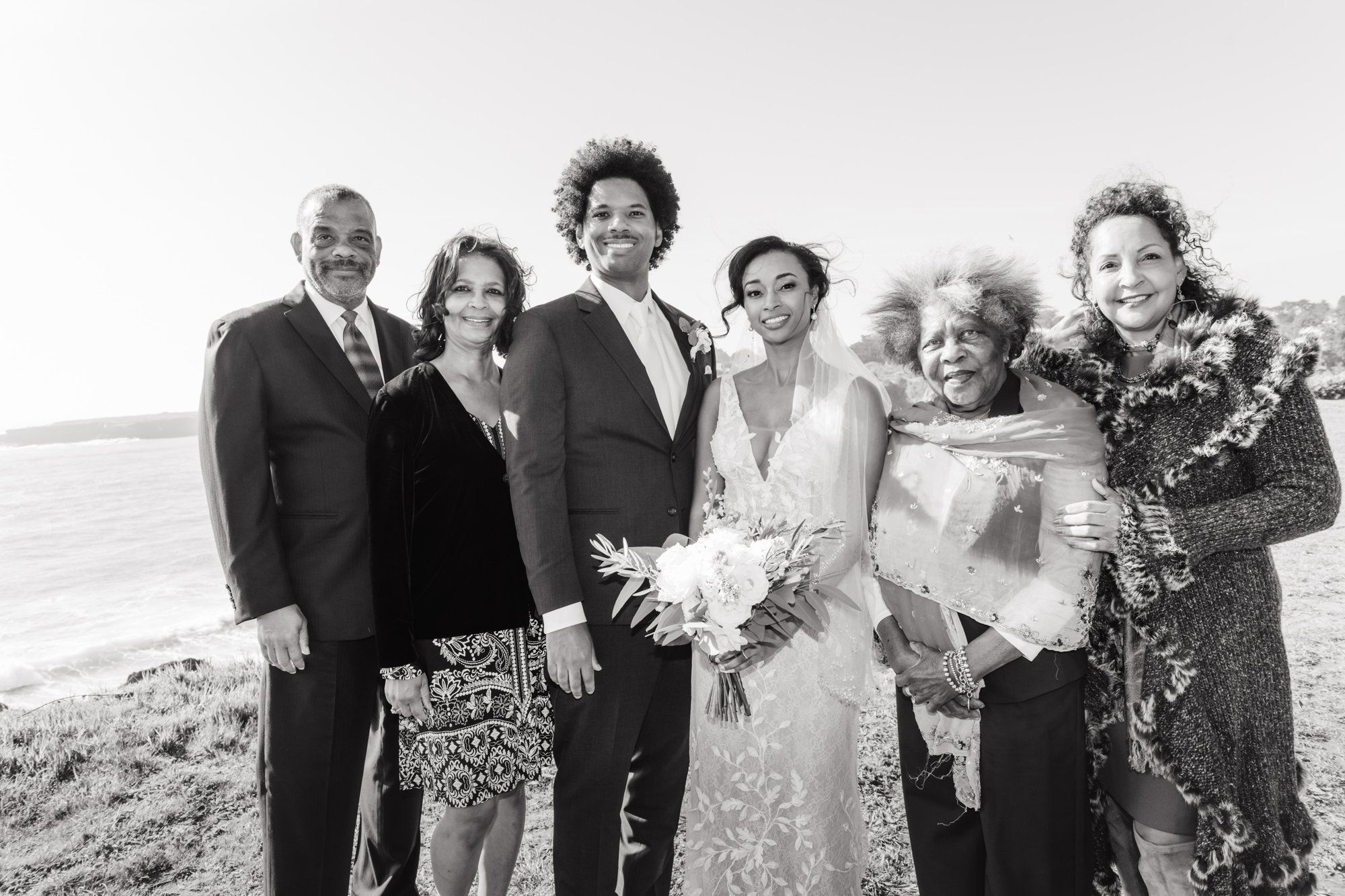 oceanfront overlook ceremony, mendocino, Family Portraits on the Mendocino Bay Overlook