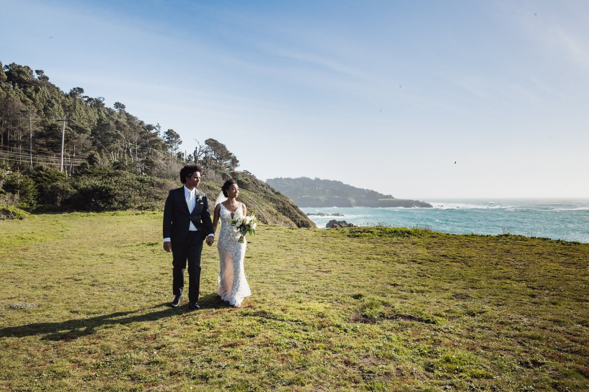 oceanfront overlook ceremony, mendocino, Family Portraits on the Mendocino Bay Overlook
