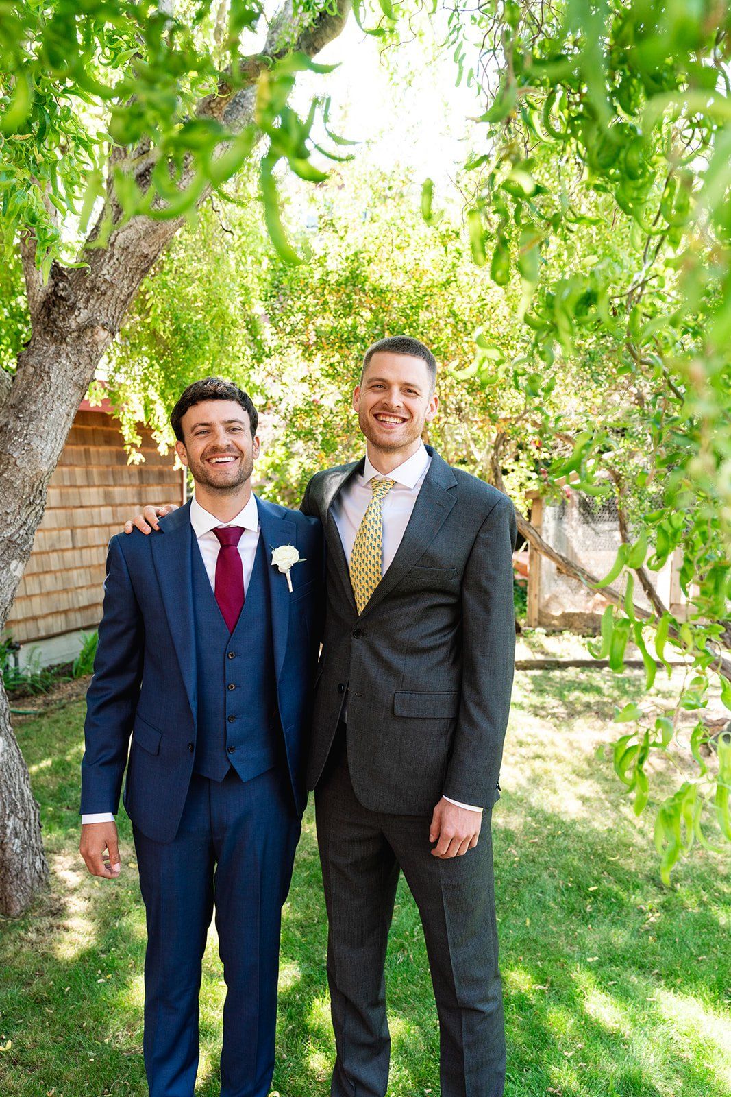 two-grooms oceanfront inn minimony at harbor house mendocino, Family Photos on the Bluff at this Mendocino Oceanfront Wedding