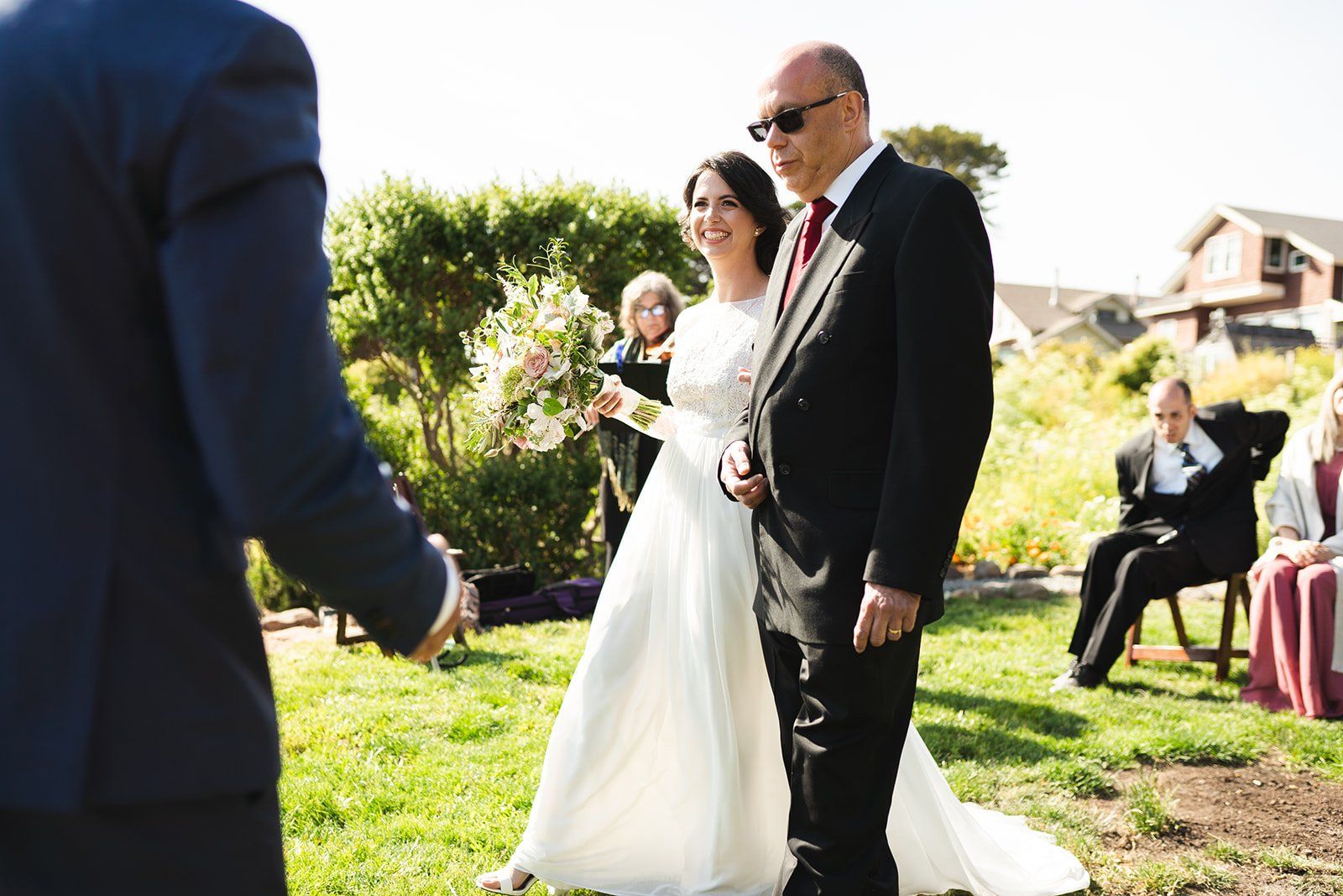 two-grooms oceanfront inn minimony at harbor house mendocino, A Pacific-Coast Ceremony Above the Cove at Harbor House Inn