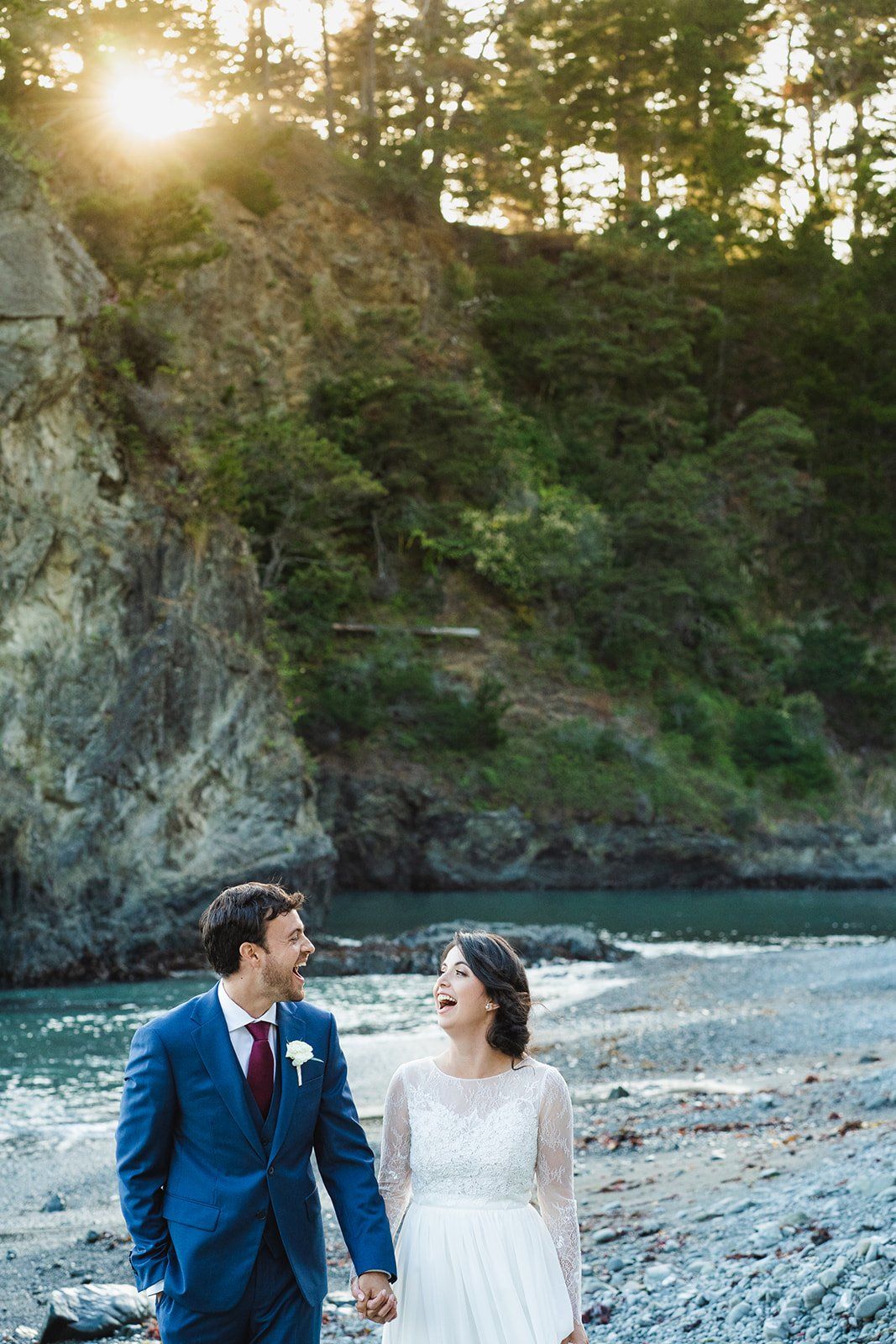 two-grooms oceanfront inn minimony at harbor house mendocino, Family Photos on the Bluff at this Mendocino Oceanfront Wedding