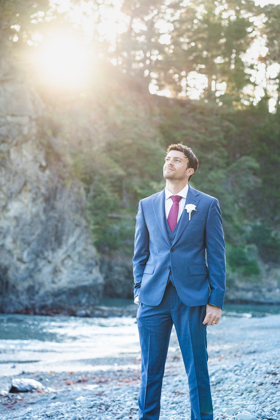 two-grooms oceanfront inn minimony at harbor house mendocino, Family Photos on the Bluff at this Mendocino Oceanfront Wedding